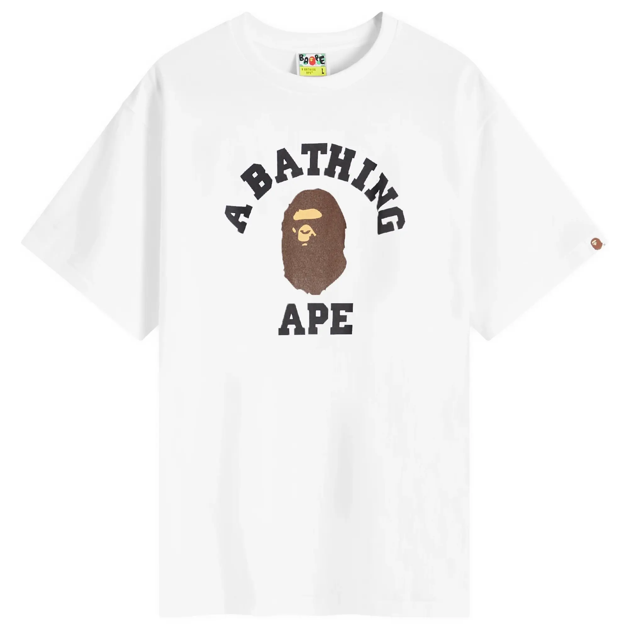 A Bathing Ape Men's College T-Shirt White