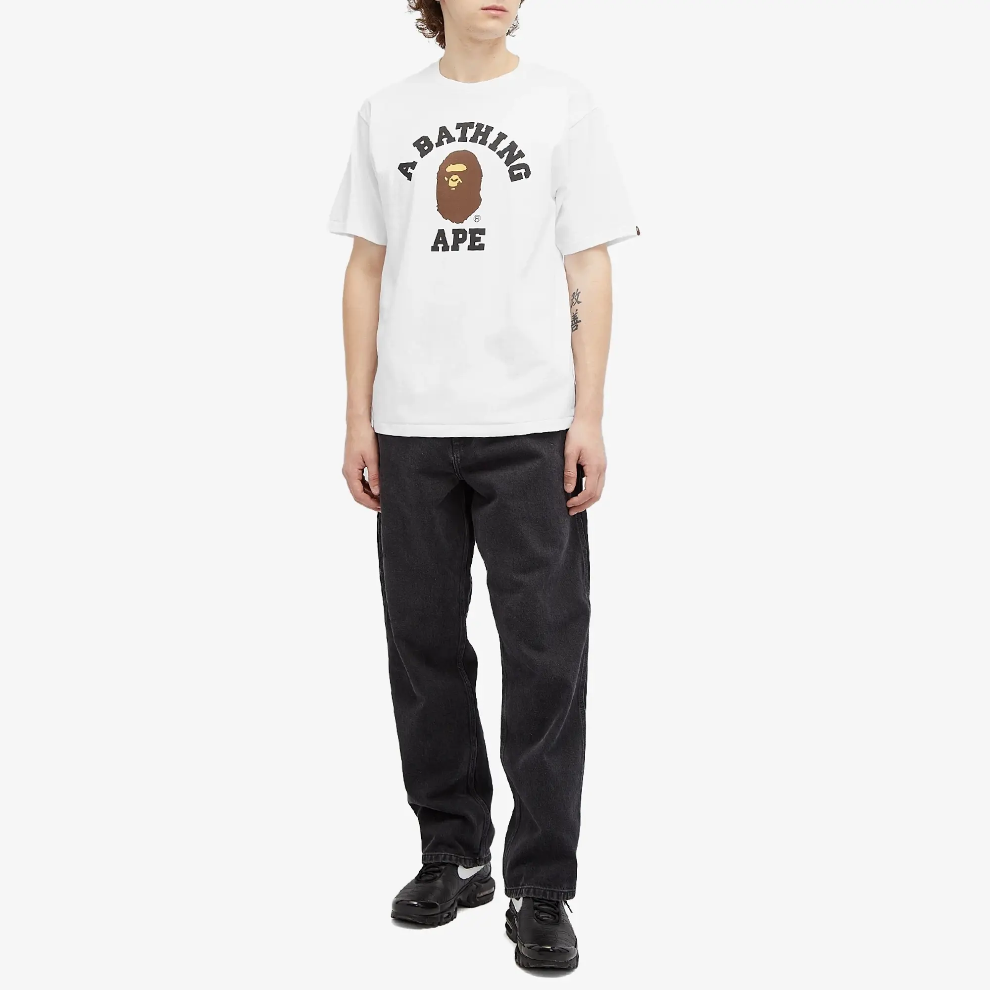 A Bathing Ape Men's College T-Shirt White