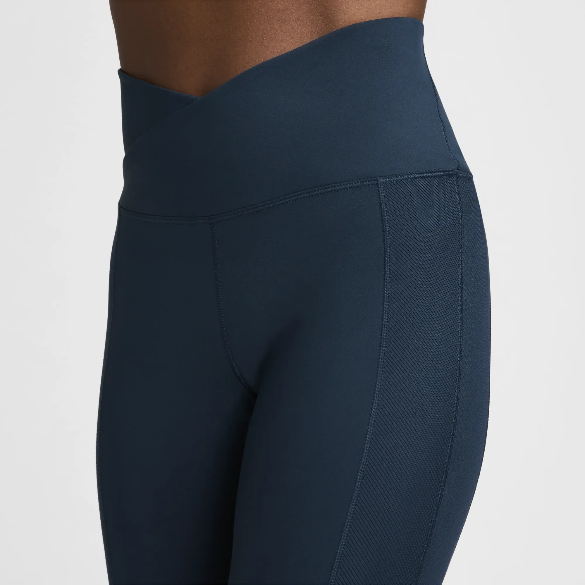 Nike One Wrap Women's High-Waisted 7/8 Leggings - Blue - Polyester/Elastane