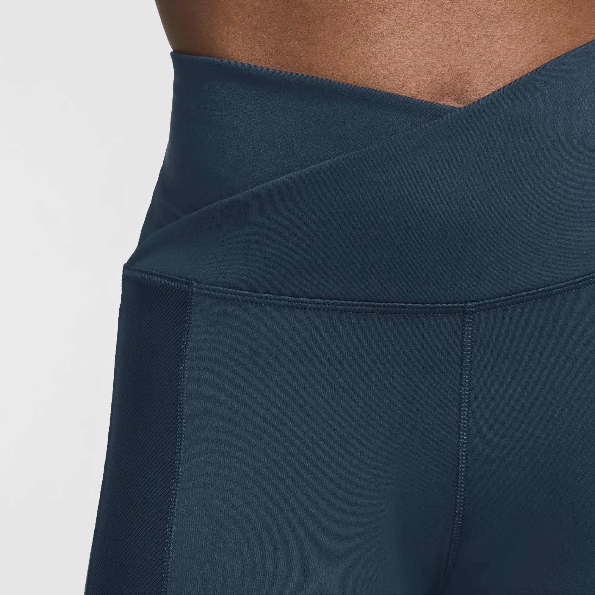 Nike One Wrap Women's High-Waisted 7/8 Leggings - Blue - Polyester/Elastane