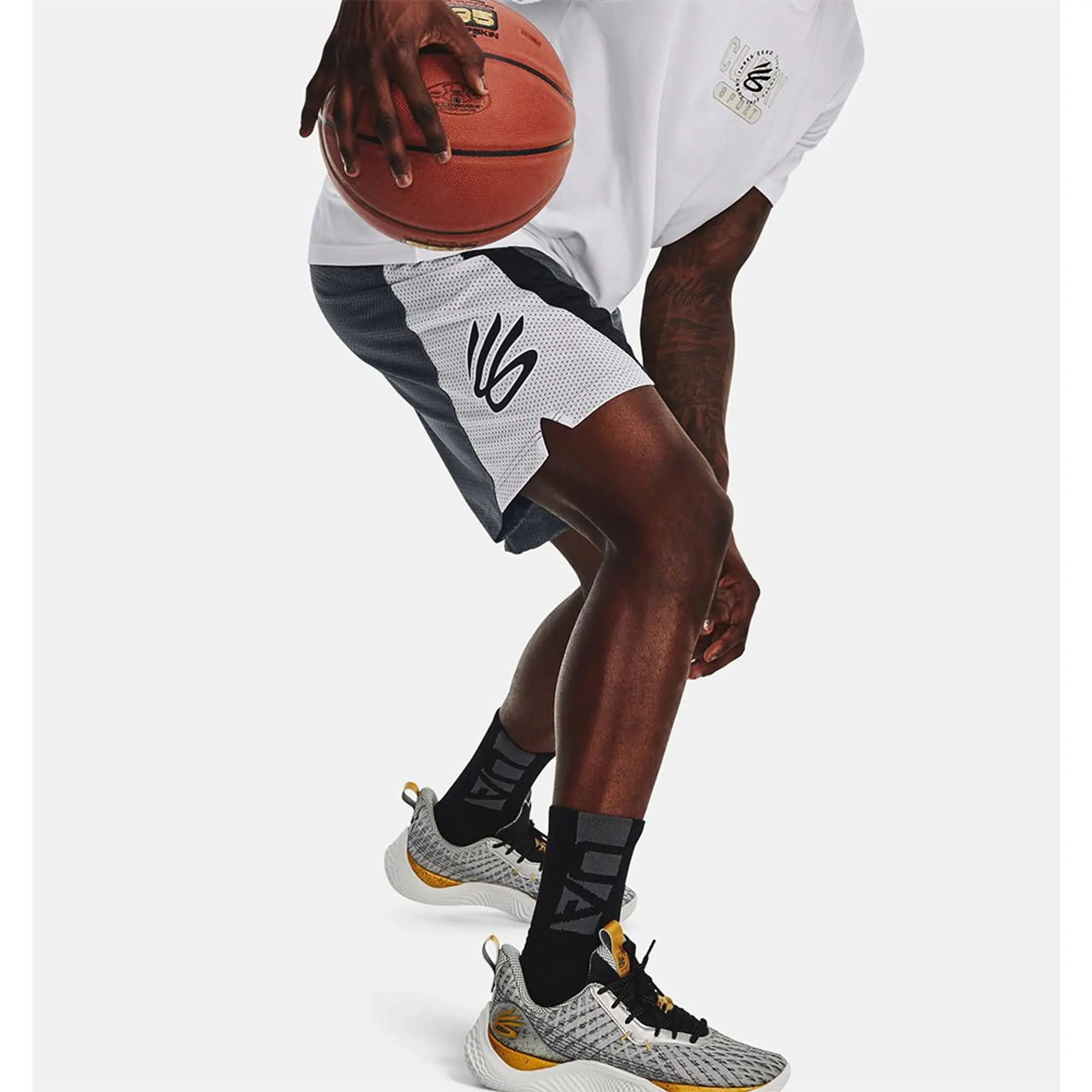 Under Armour Curry Fleece 9 Shorts  - Grey