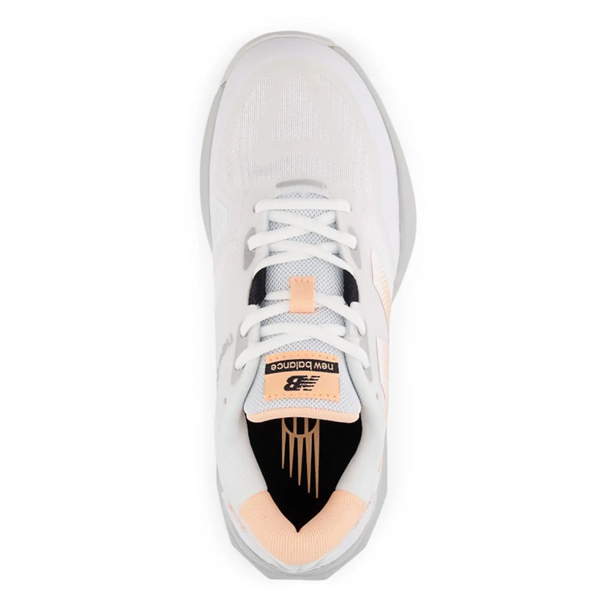 New Balance Women's FuelCell 796v4 Padel in White/Orange/Grey Synthetic