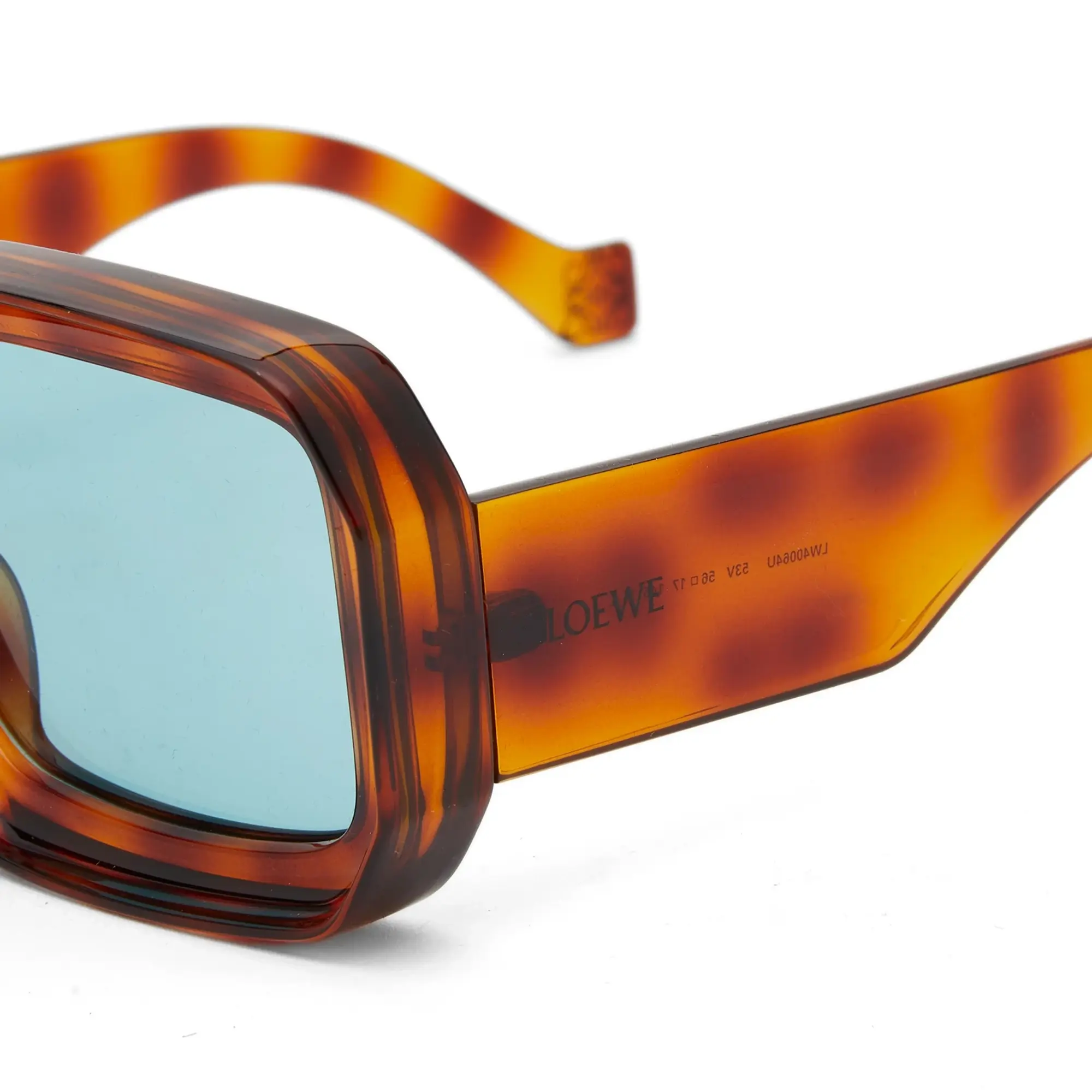 Loewe Eyewear Paula's Ibiza Dive Mask Sunglasses Blonde Havana