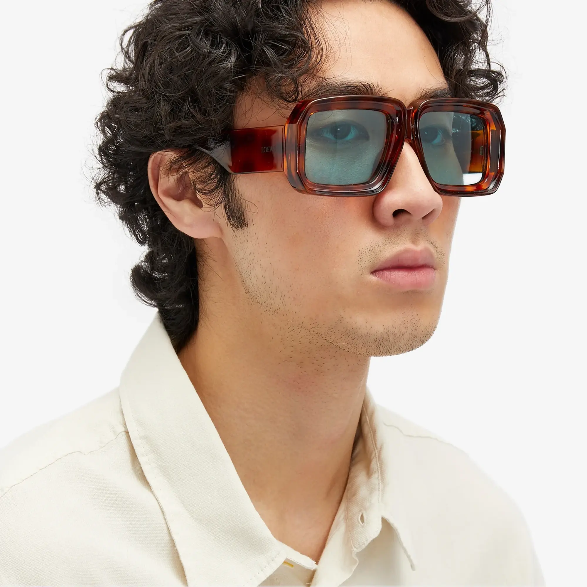 Loewe Eyewear Paula's Ibiza Dive Mask Sunglasses Blonde Havana
