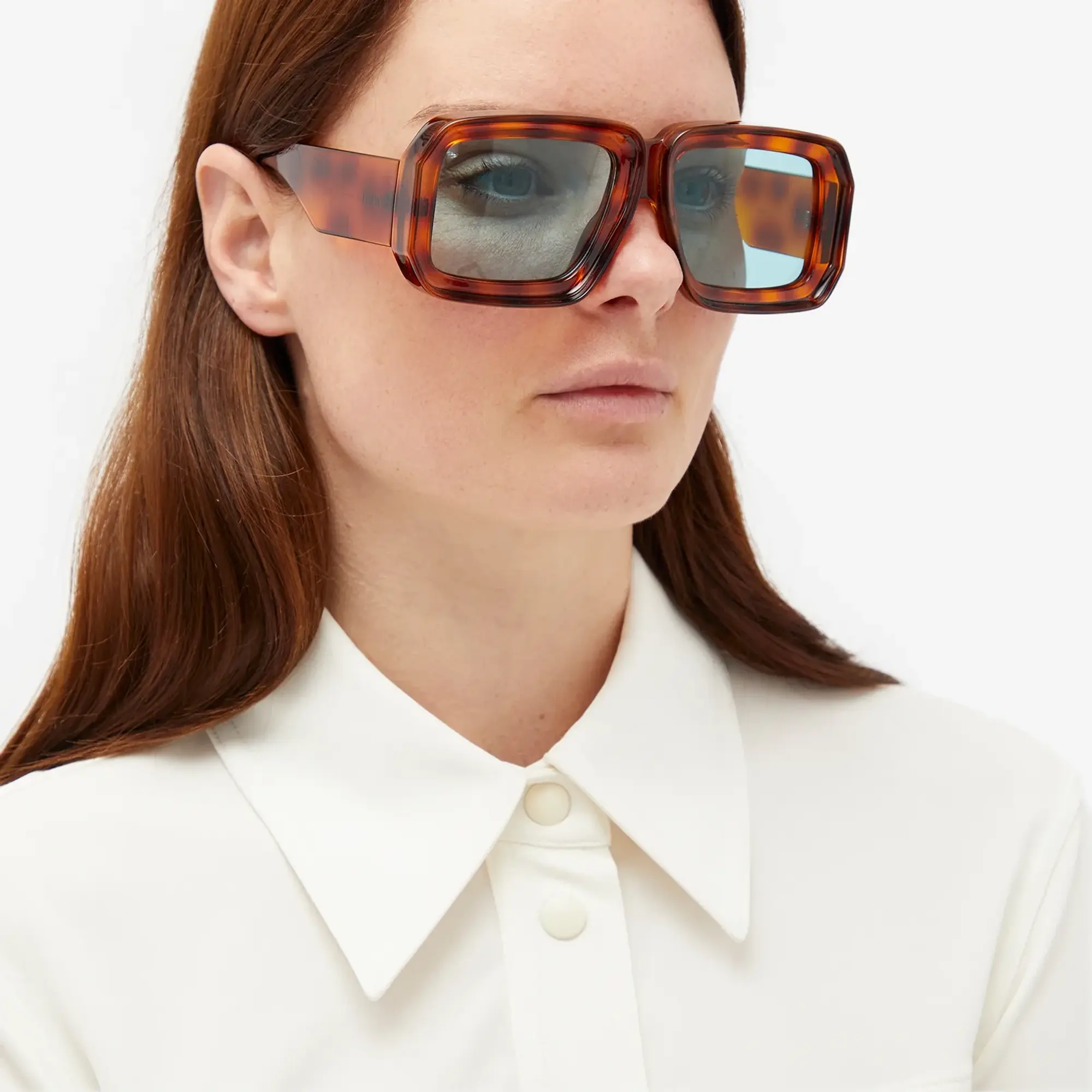 Loewe Eyewear Paula's Ibiza Dive Mask Sunglasses Blonde Havana
