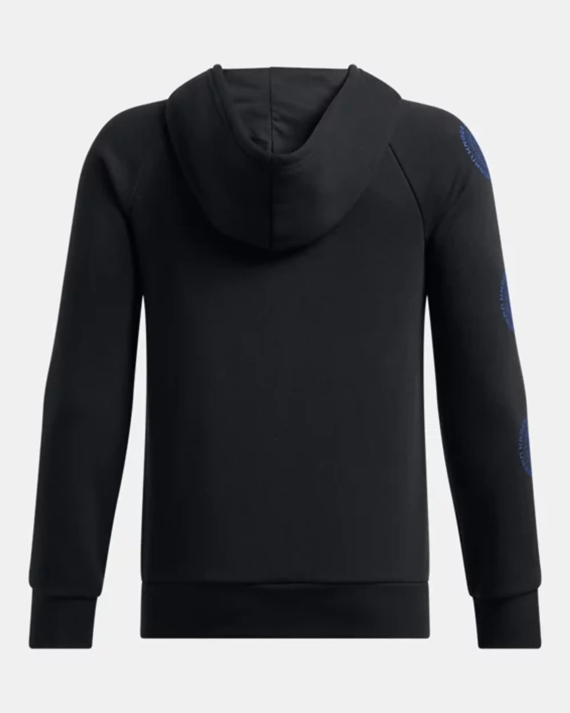 Boys'  Under Armour  Rival Fleece Spiral Logo Hoodie Black / Tech Blue YSM (50 - 54 in)
