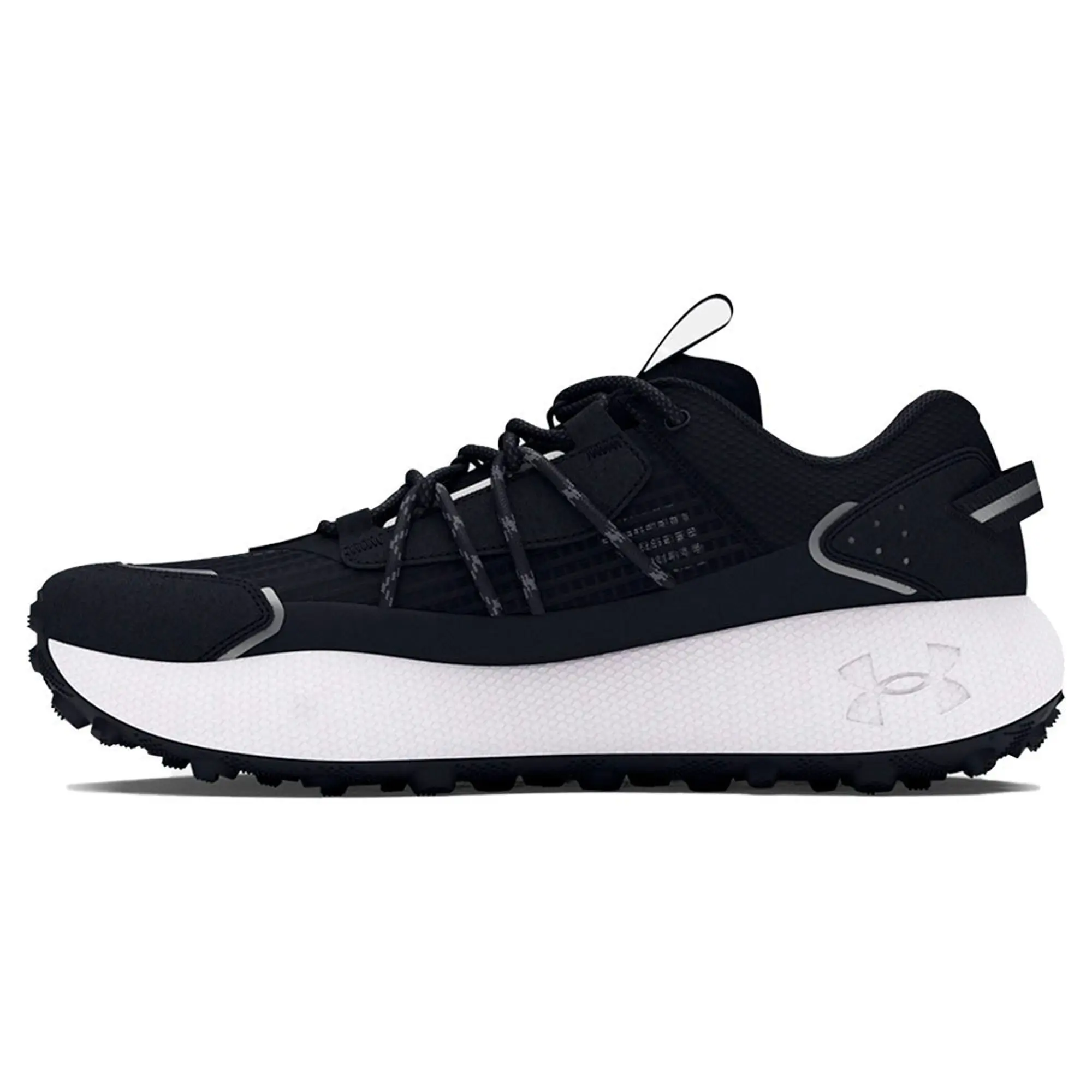 Unisex  Under Armour  Fat Tire Venture Pro Shoes Black / White / White 11