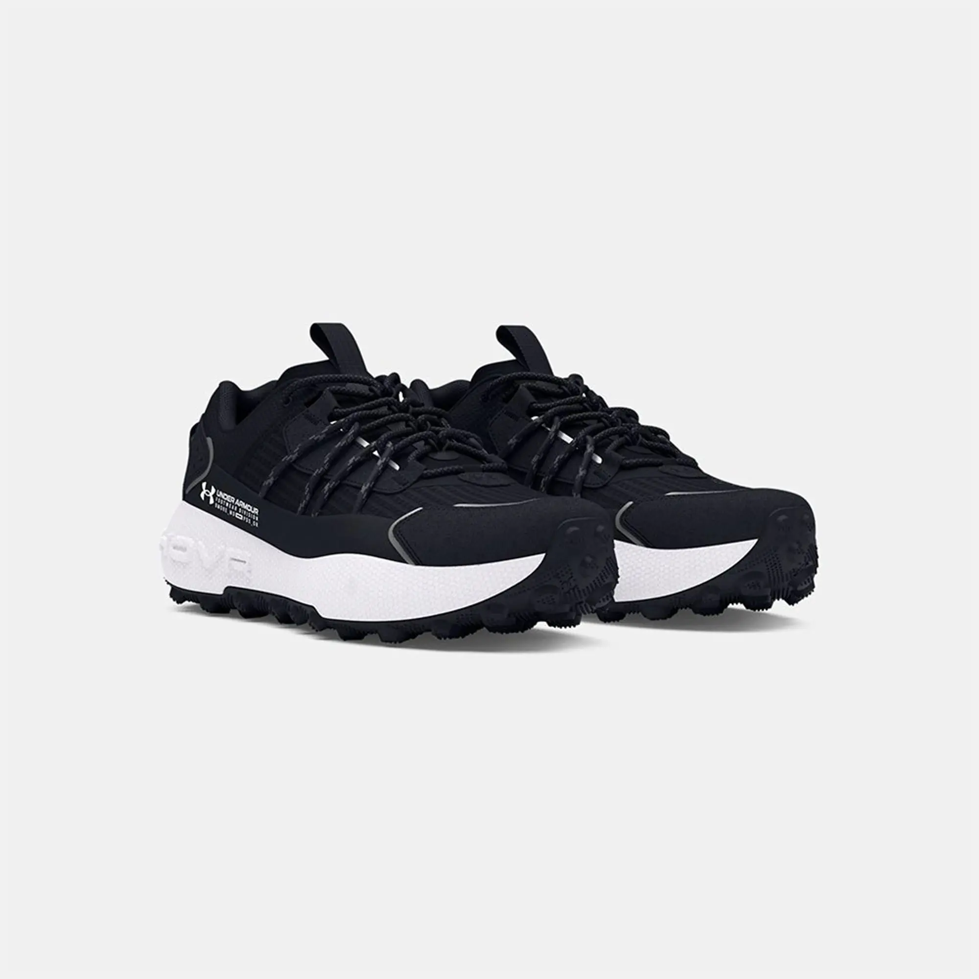 Unisex  Under Armour  Fat Tire Venture Pro Shoes Black / White / White 11