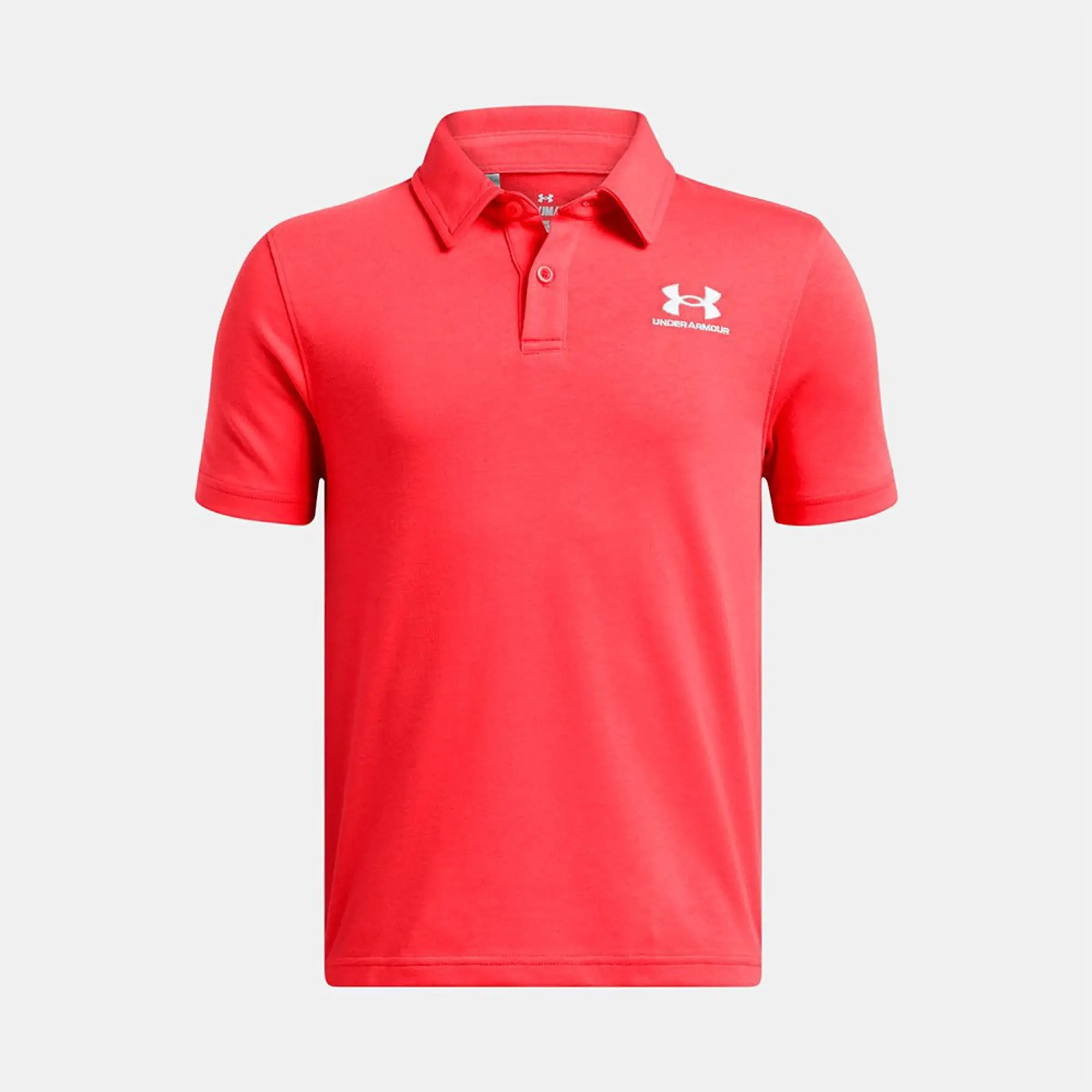 Boys'  Under Armour  Icon Polo Racer Red / White YMD (54 - 59 in)