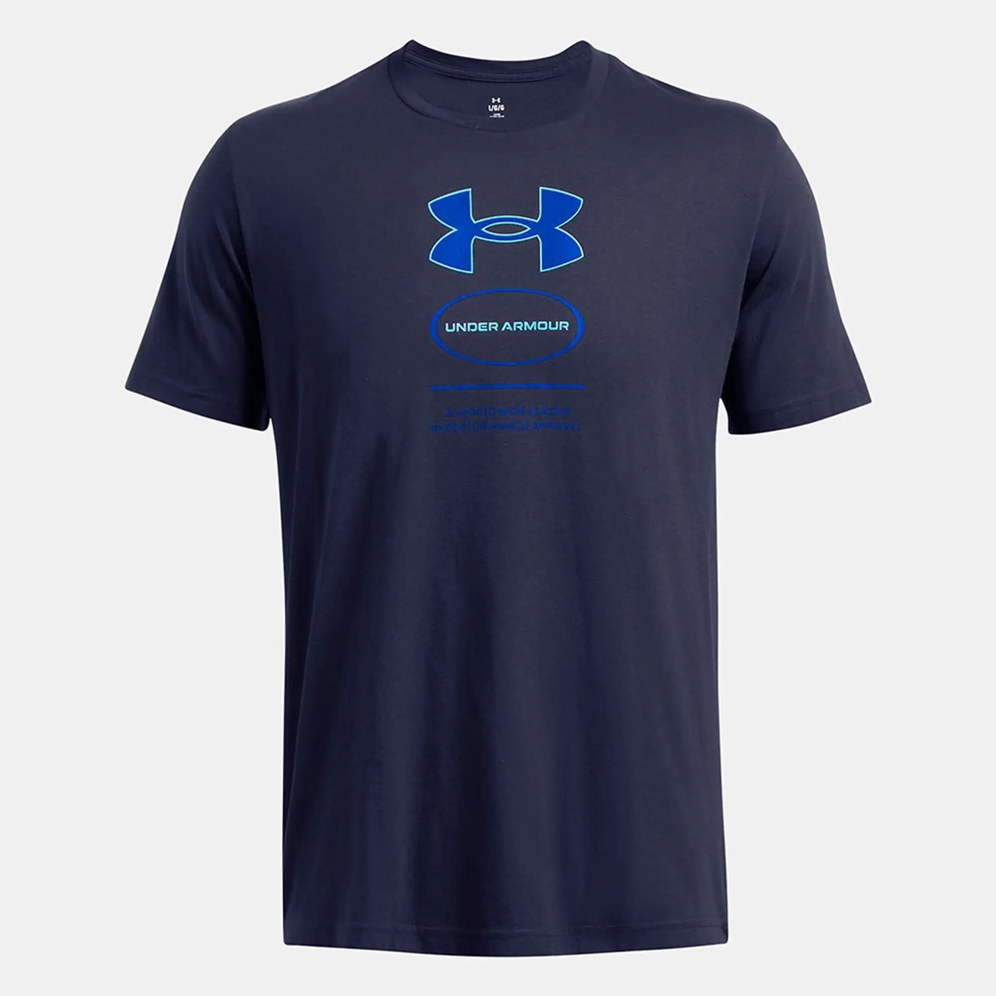 Under Armour Mens UA Branded Gel Stack T-Shirt in Green material_polycotton