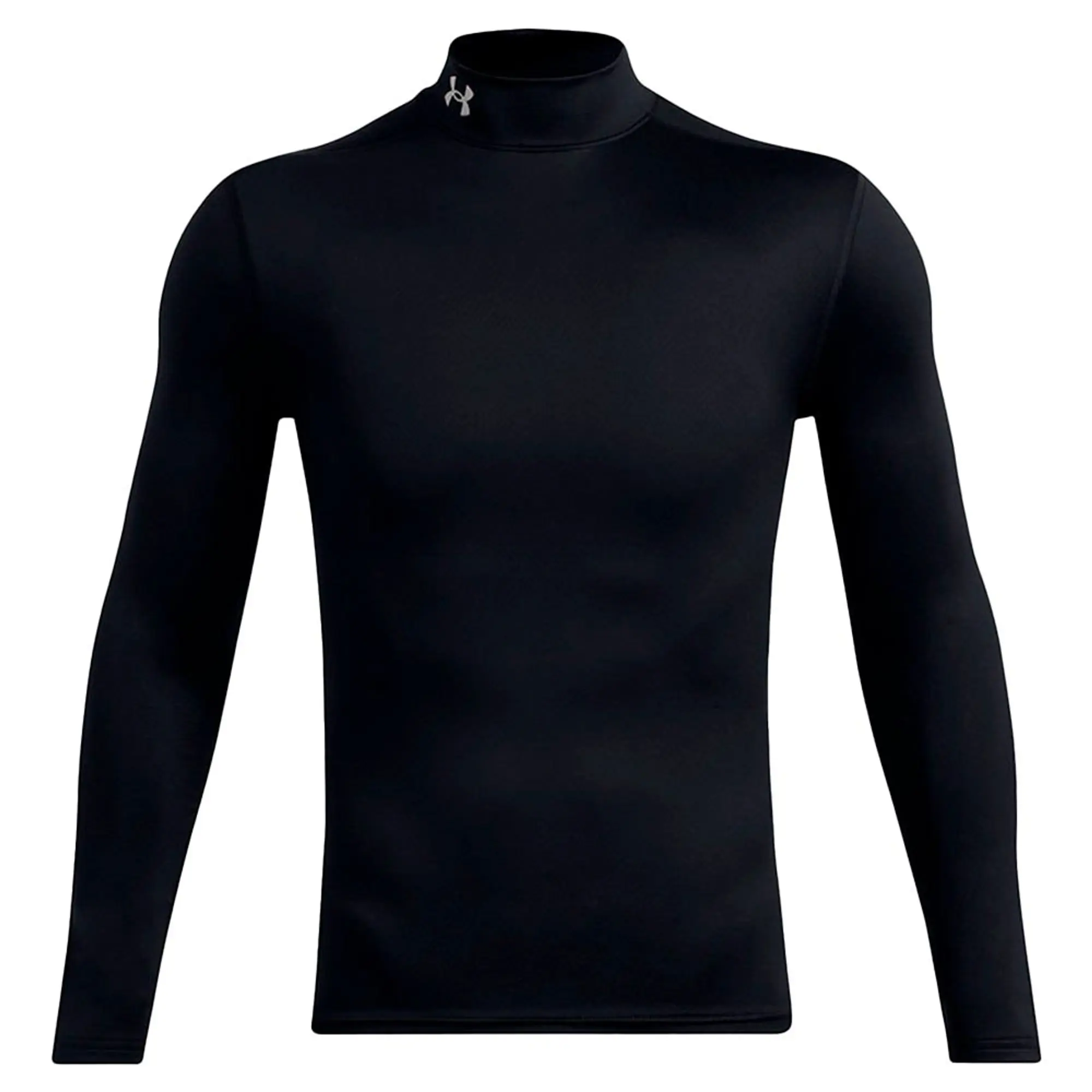 Under Armour Men's ColdGear® Elite Mock Long Sleeve Black / Metallic Silver XXL