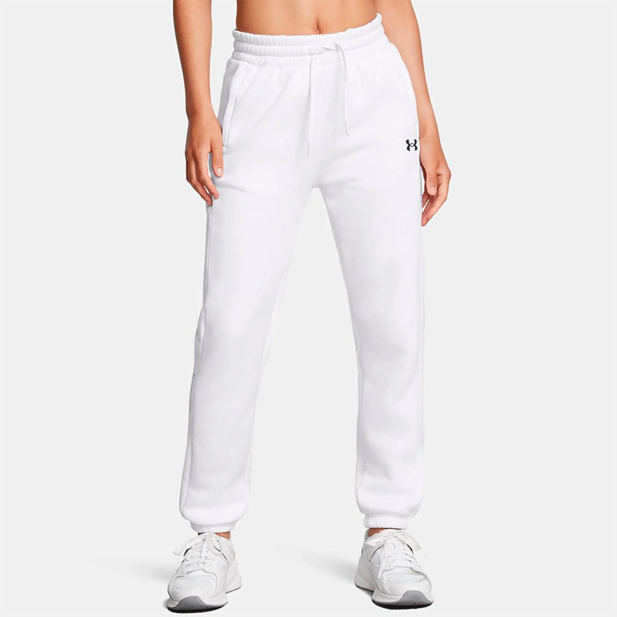 Under Armour Women's Armour Fleece® Pro Gym Pants White / Black XS