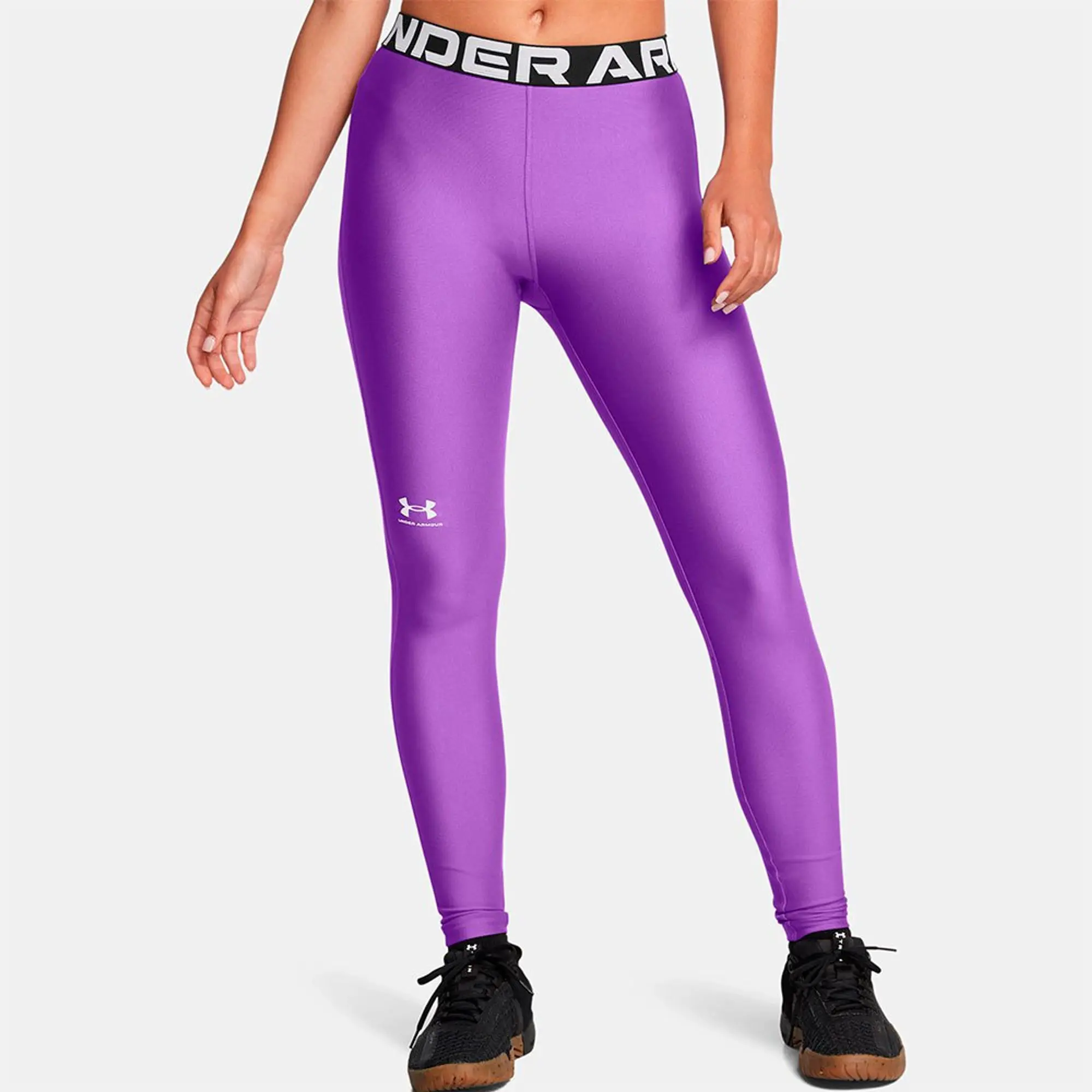 Under Armour Women's HeatGear® Leggings Lavish / White L