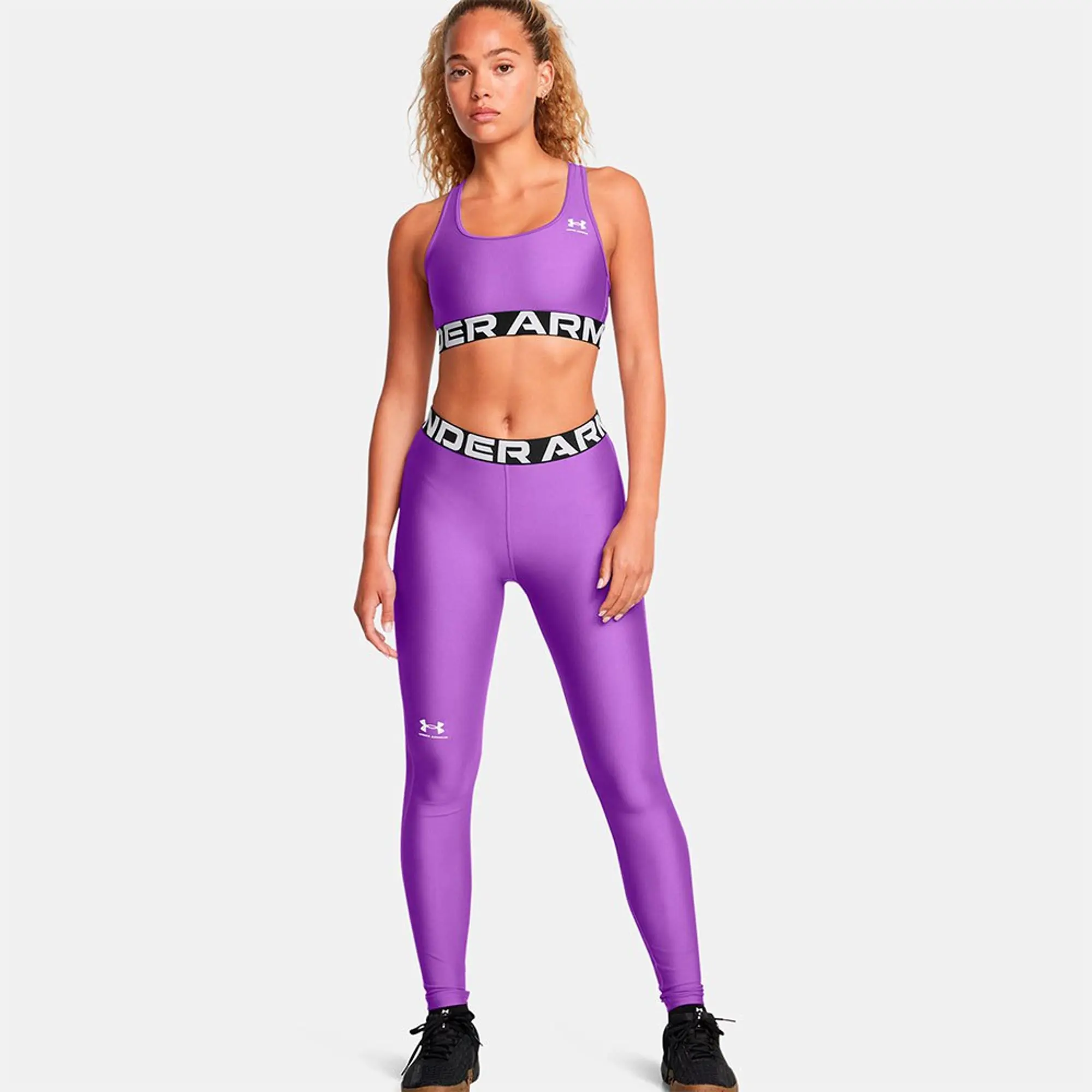 Under Armour Women's HeatGear® Leggings Lavish / White L