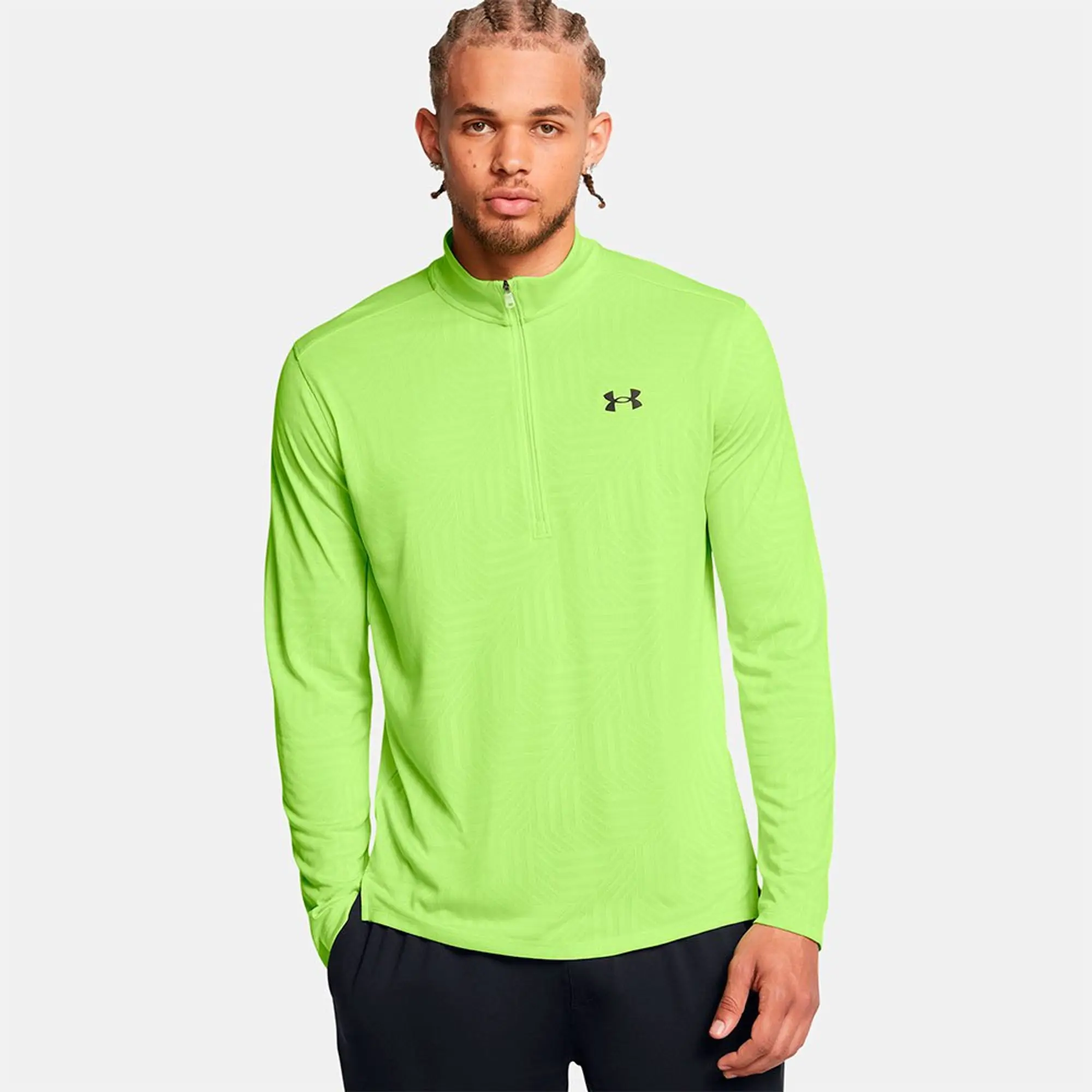 Men's  Under Armour  Tech™ Vent Geotessa ½ Zip Morph Green / Black S