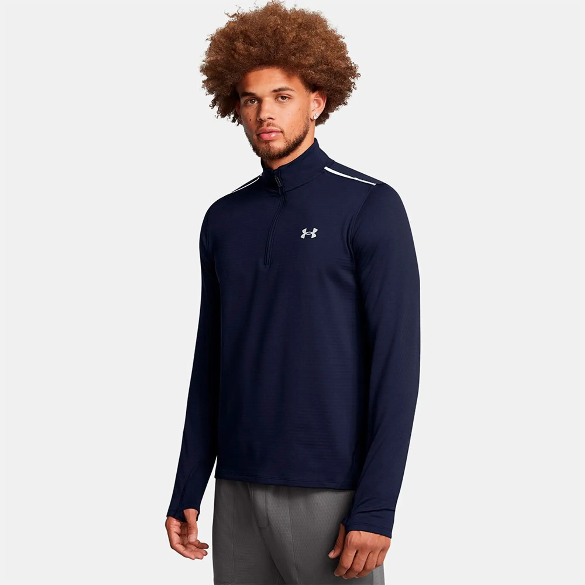 Men's  Under Armour  Vanish Cold Weather ¼ Zip Midnight Navy / Reflective L