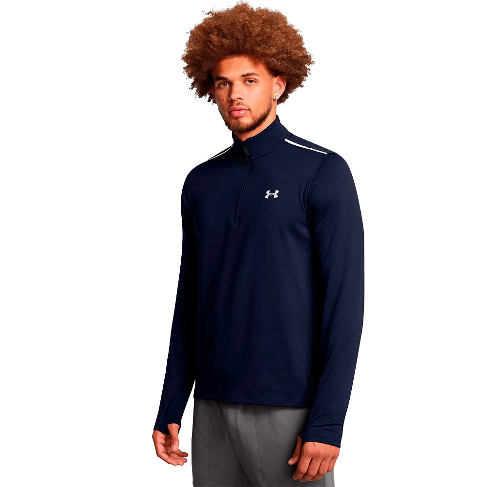 Men's  Under Armour  Vanish Cold Weather ¼ Zip Midnight Navy / Reflective L