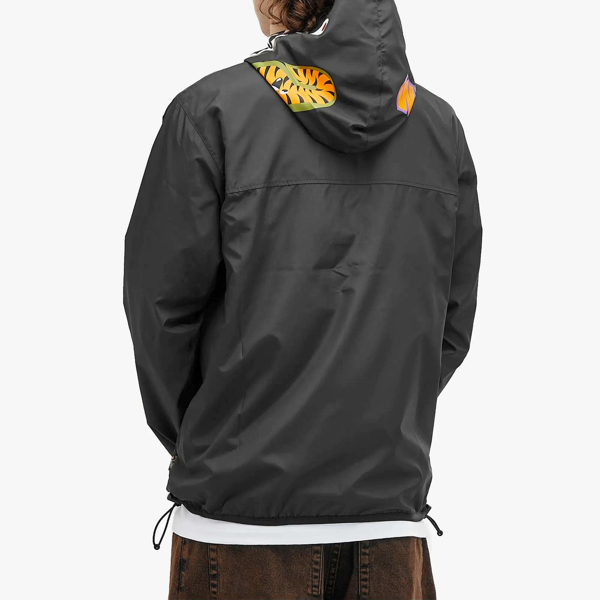 A Bathing Ape Women's Shark Hoodie Jacket Black