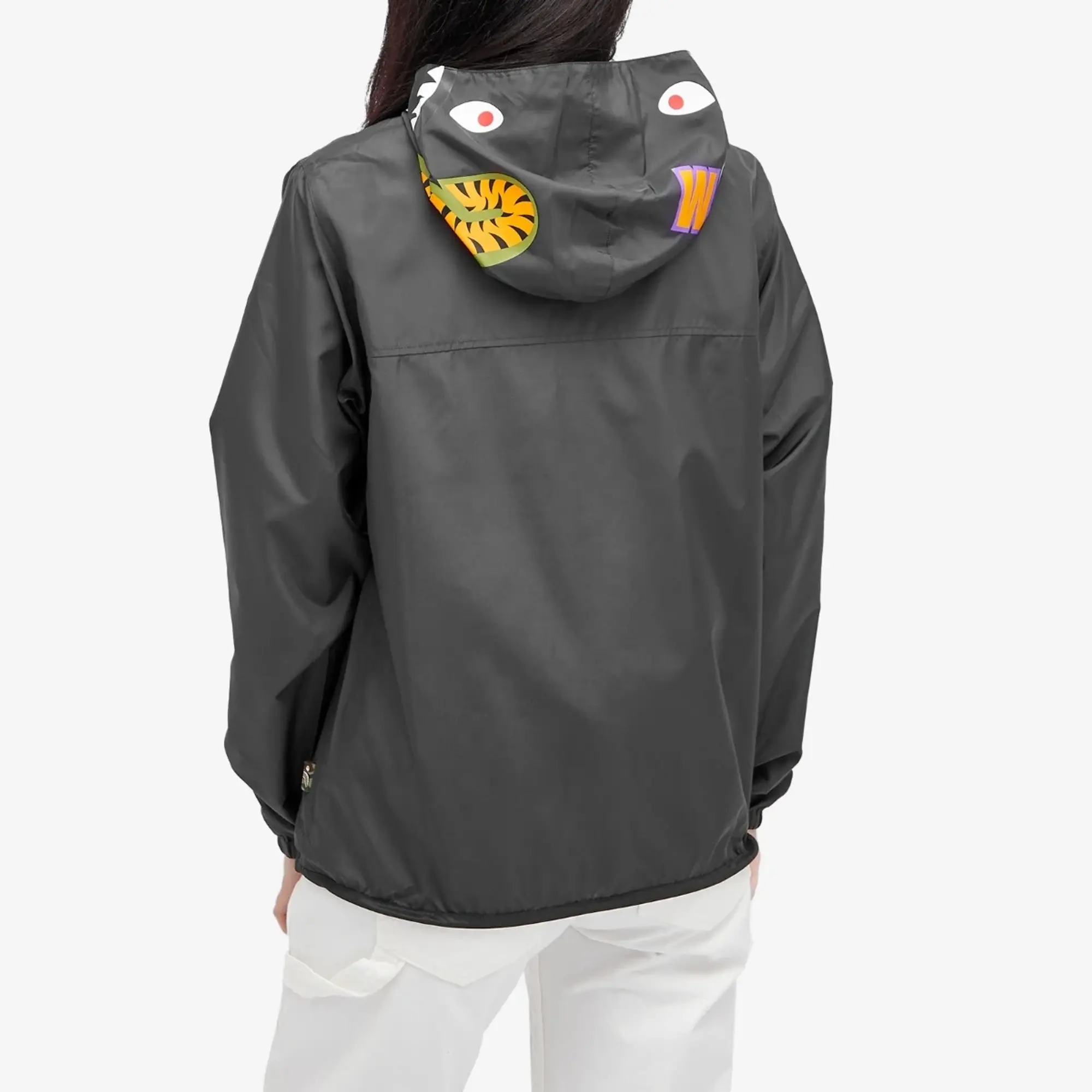 A Bathing Ape Women's Shark Hoodie Jacket Black