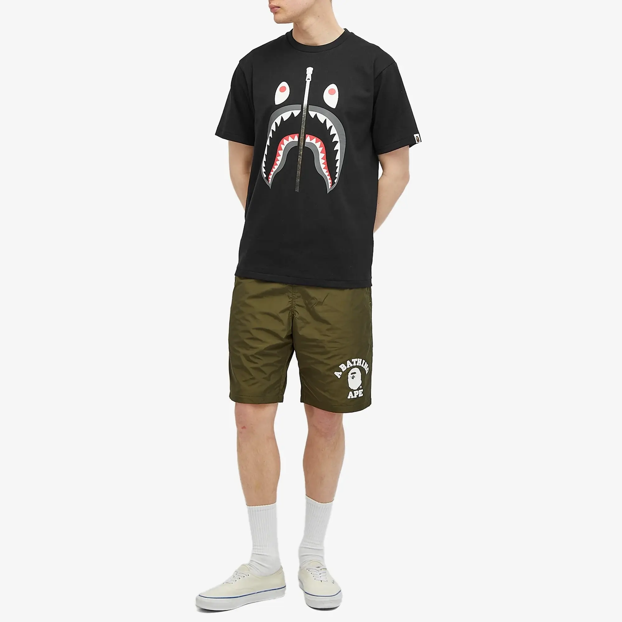 A Bathing Ape Men's Shark T-Shirt Black
