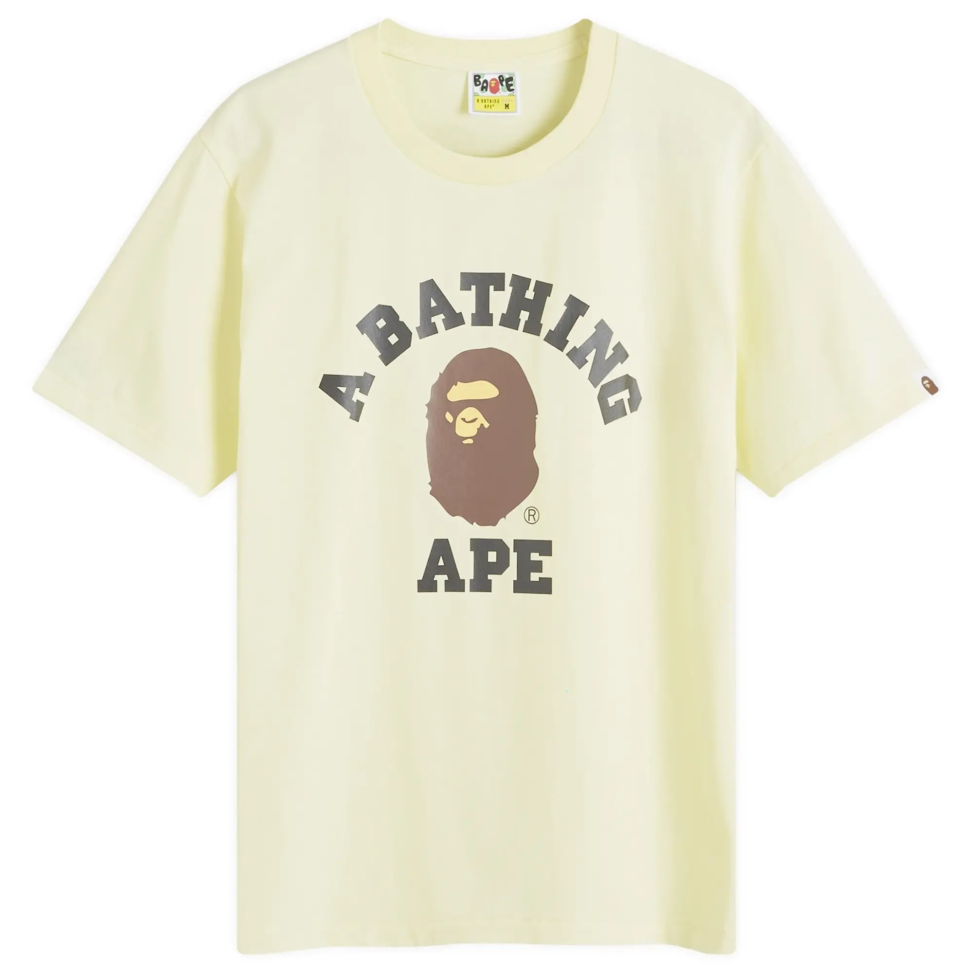 A Bathing Ape Women's College T-Shirt Yellow