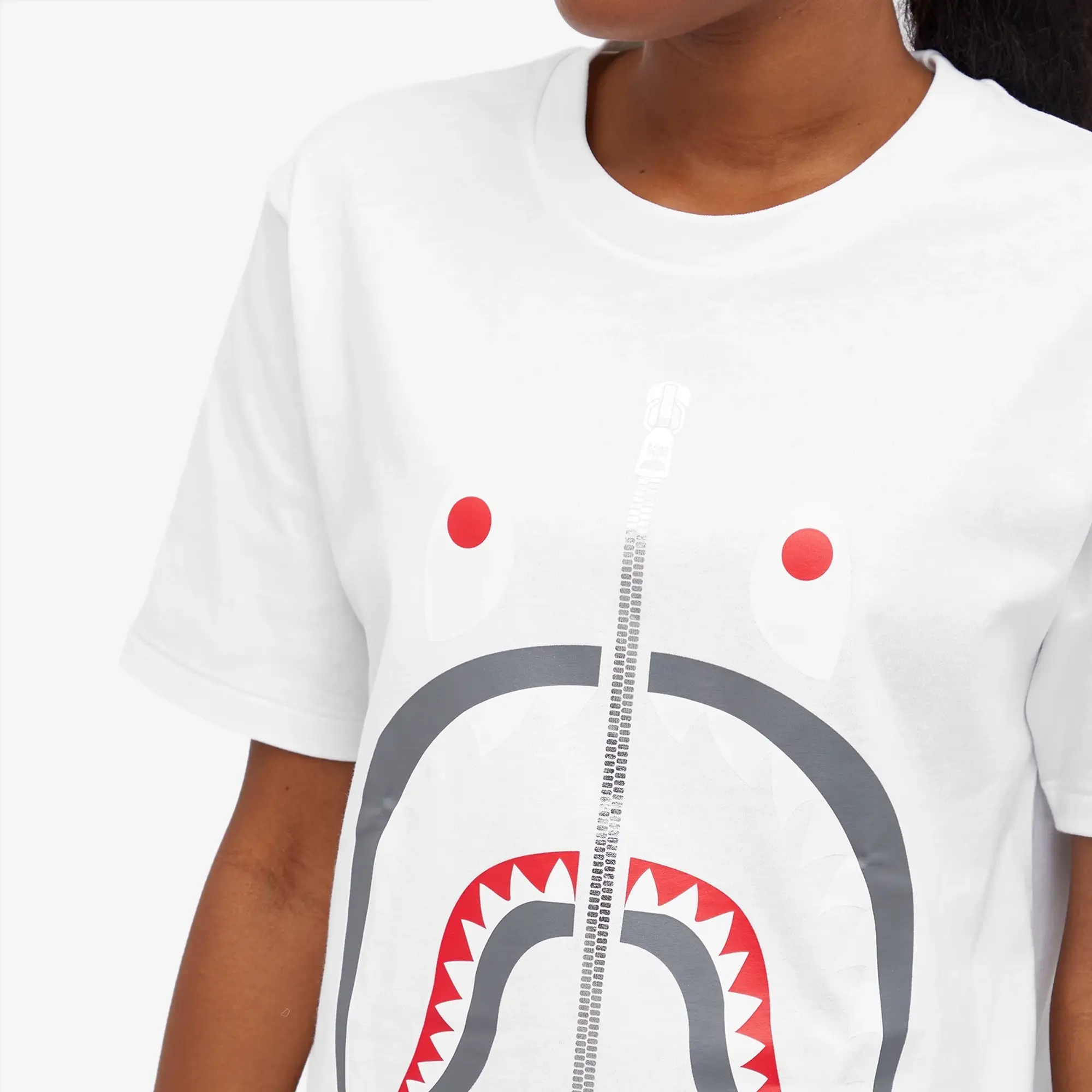 A Bathing Ape Women's Shark T-Shirt White