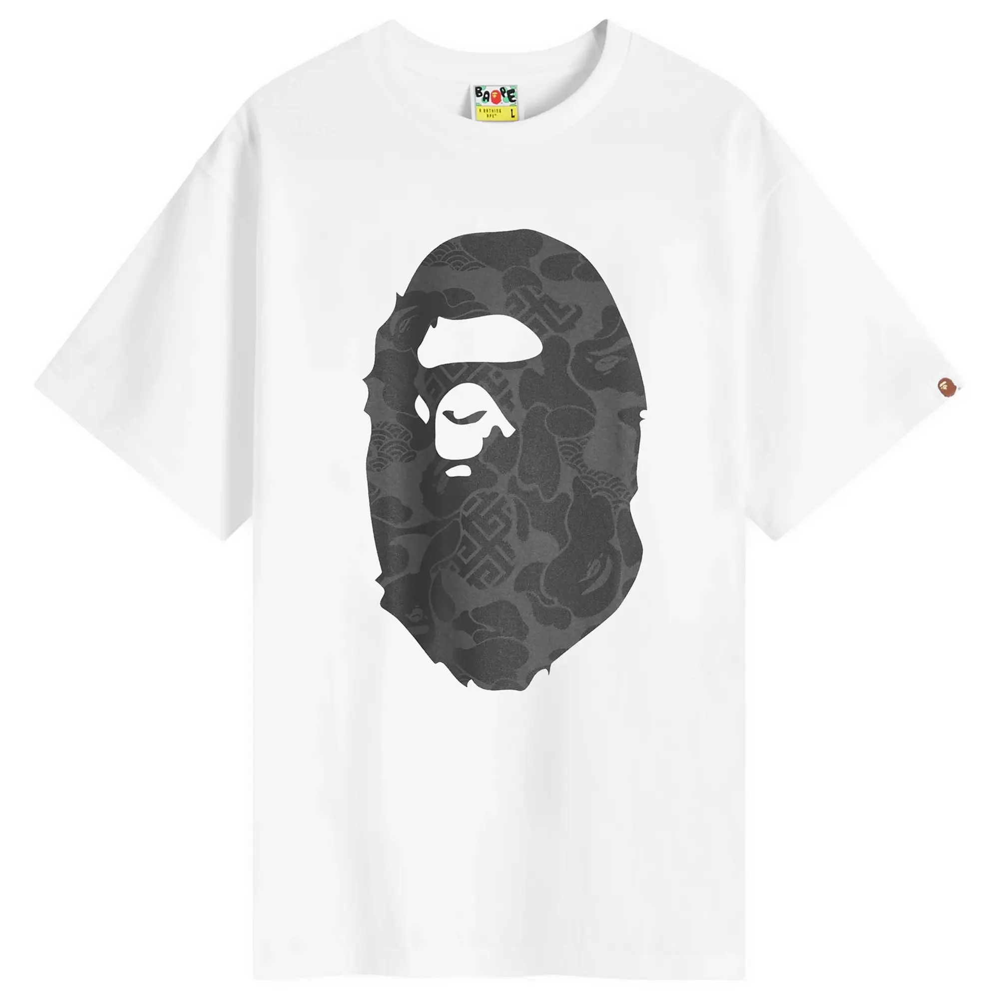 A Bathing Ape Men's Asia Camo Big Ape Head T-Shirt White