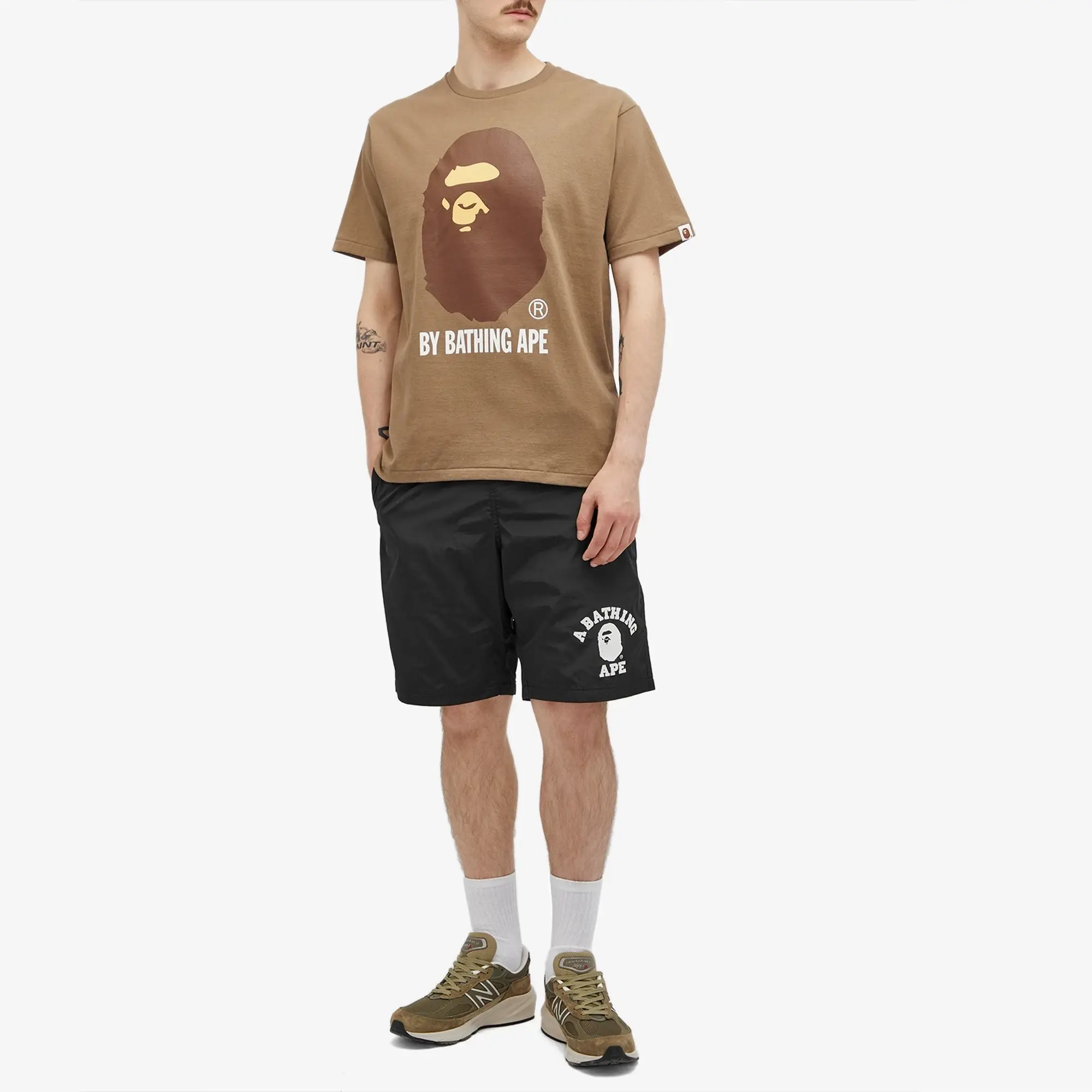 A Bathing Ape Men's By A Bathing Ape Men's T-Shirt Brown