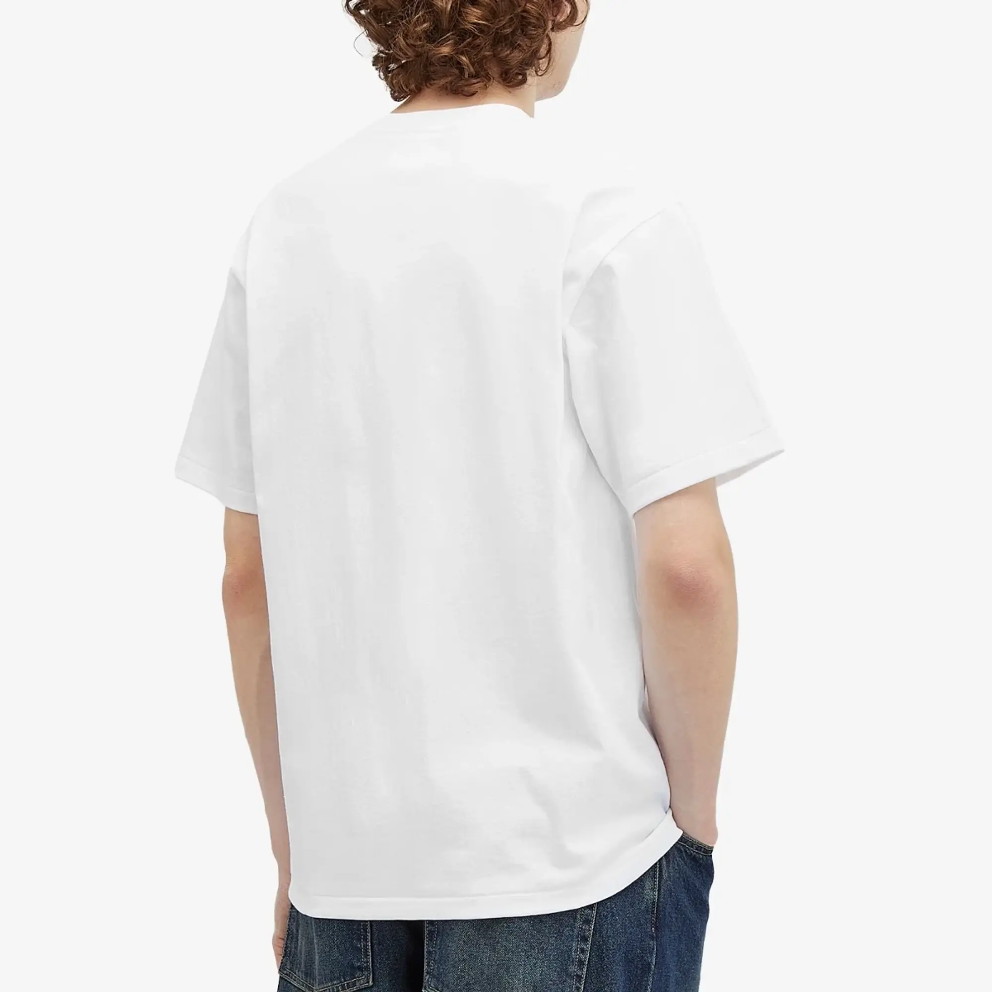 A Bathing Ape Men's Colour Camo College T-Shirt White/Navy