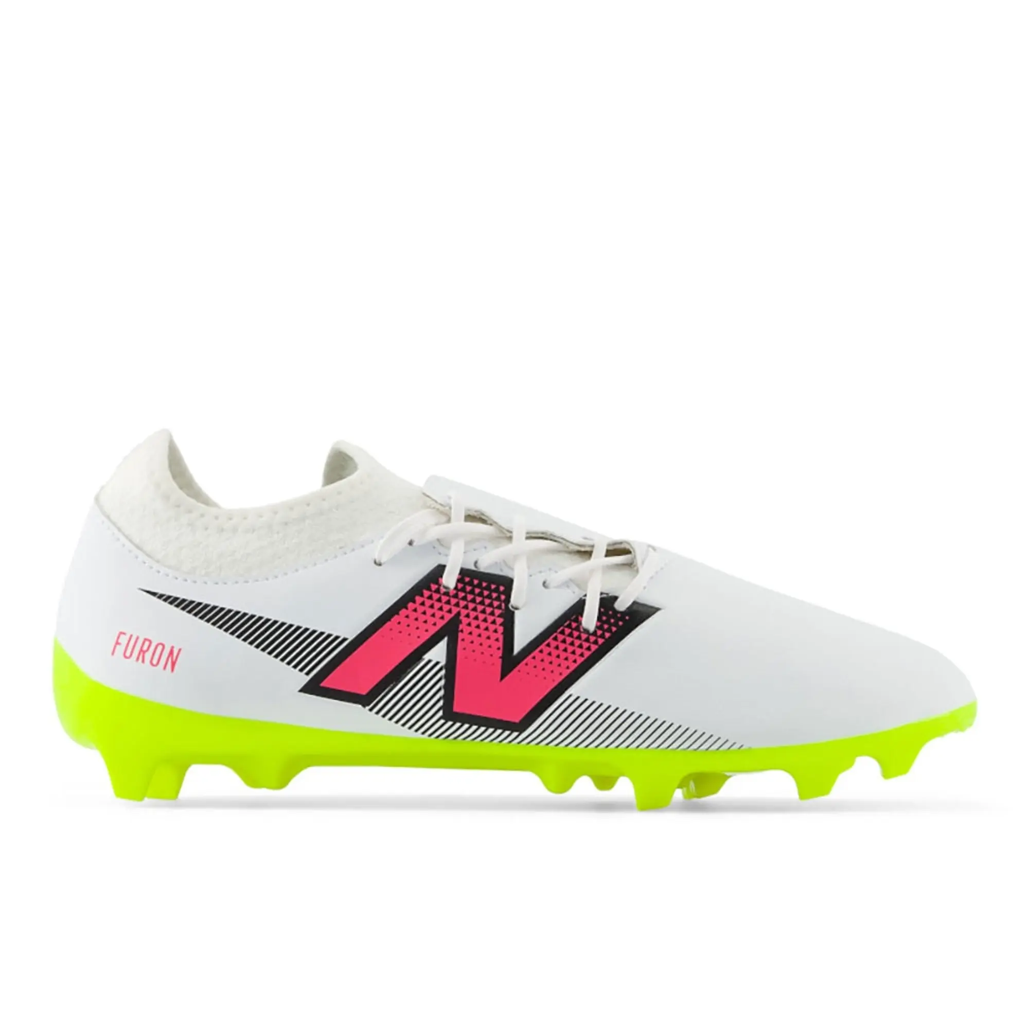 New Balance Furon V7 Dispatch Fg - White/Purple/Volt - ['White']