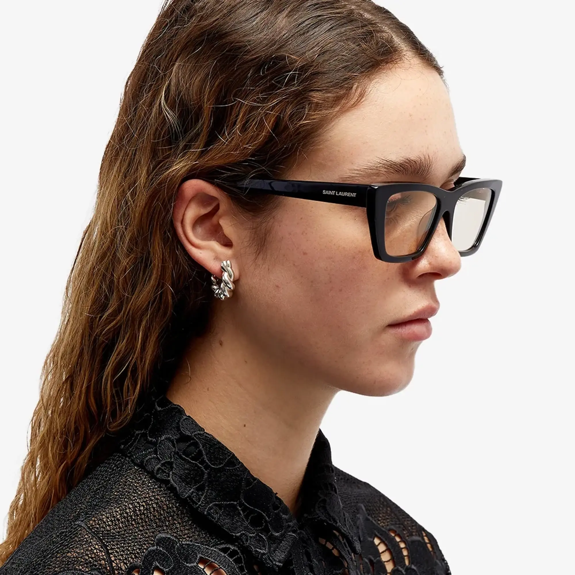 Saint Laurent Sunglasses Saint Laurent 276 Mica Sunglasses Black/Yellow