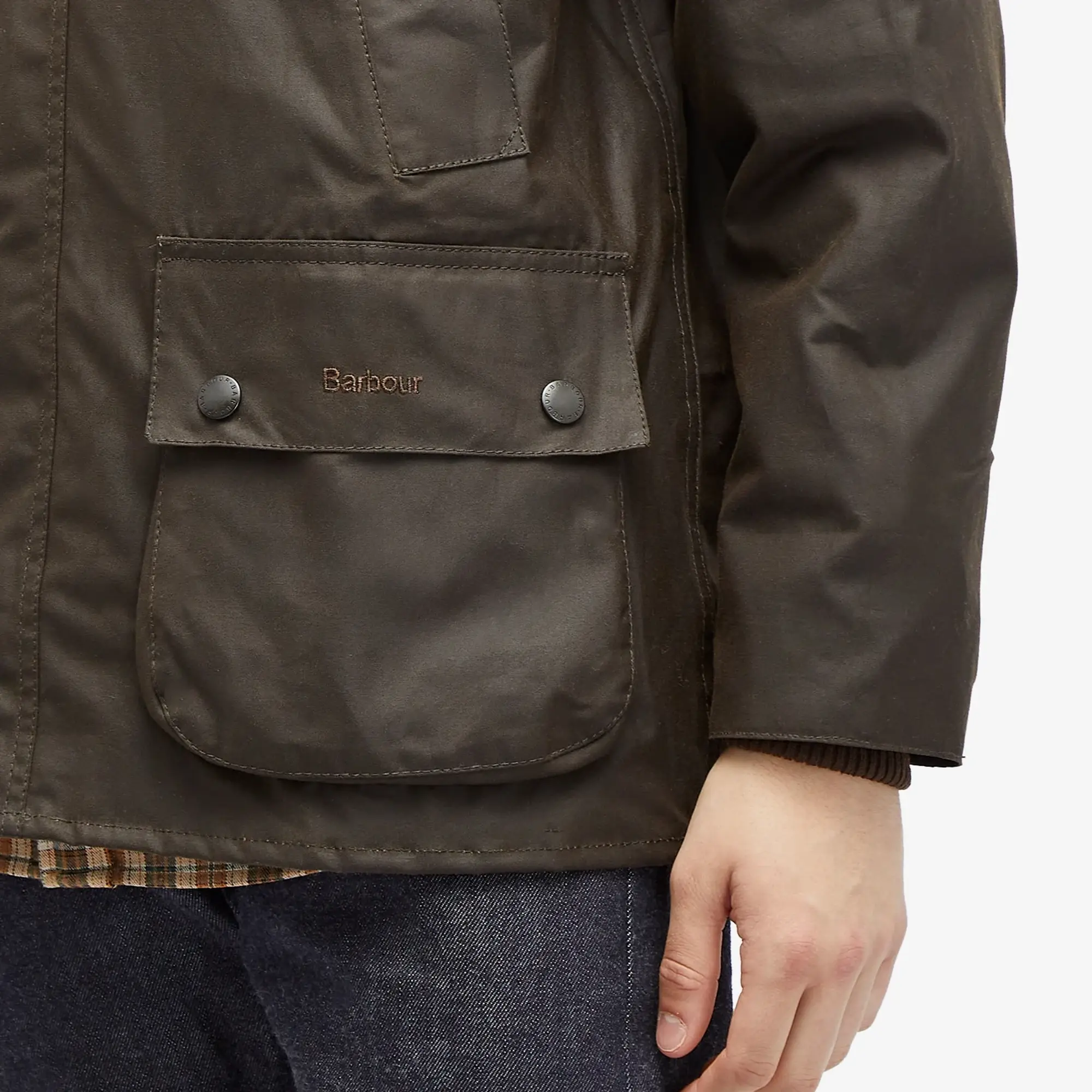 Barbour Men's Classic Bedale Wax Jacket Olive