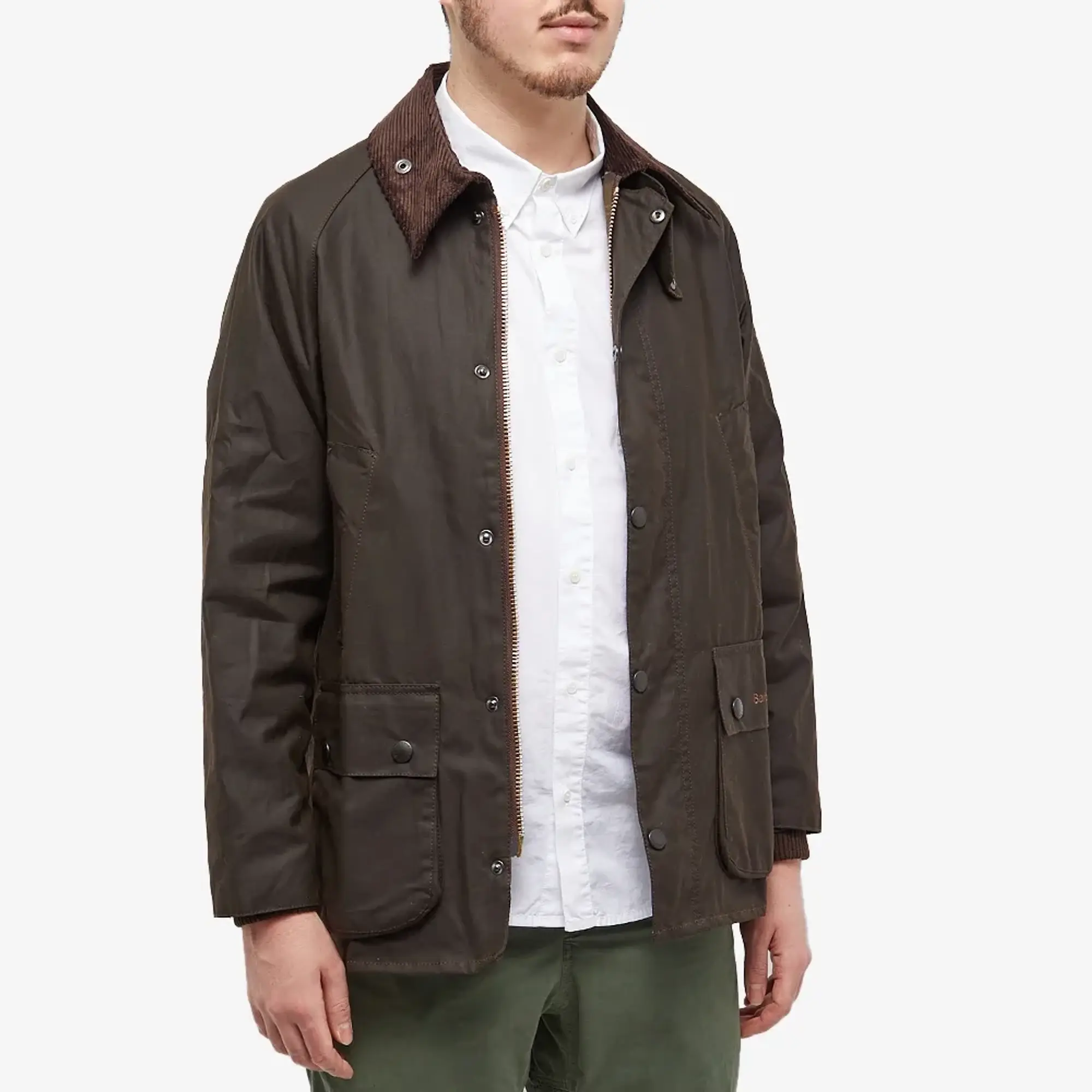 Barbour Men's Classic Bedale Wax Jacket Olive
