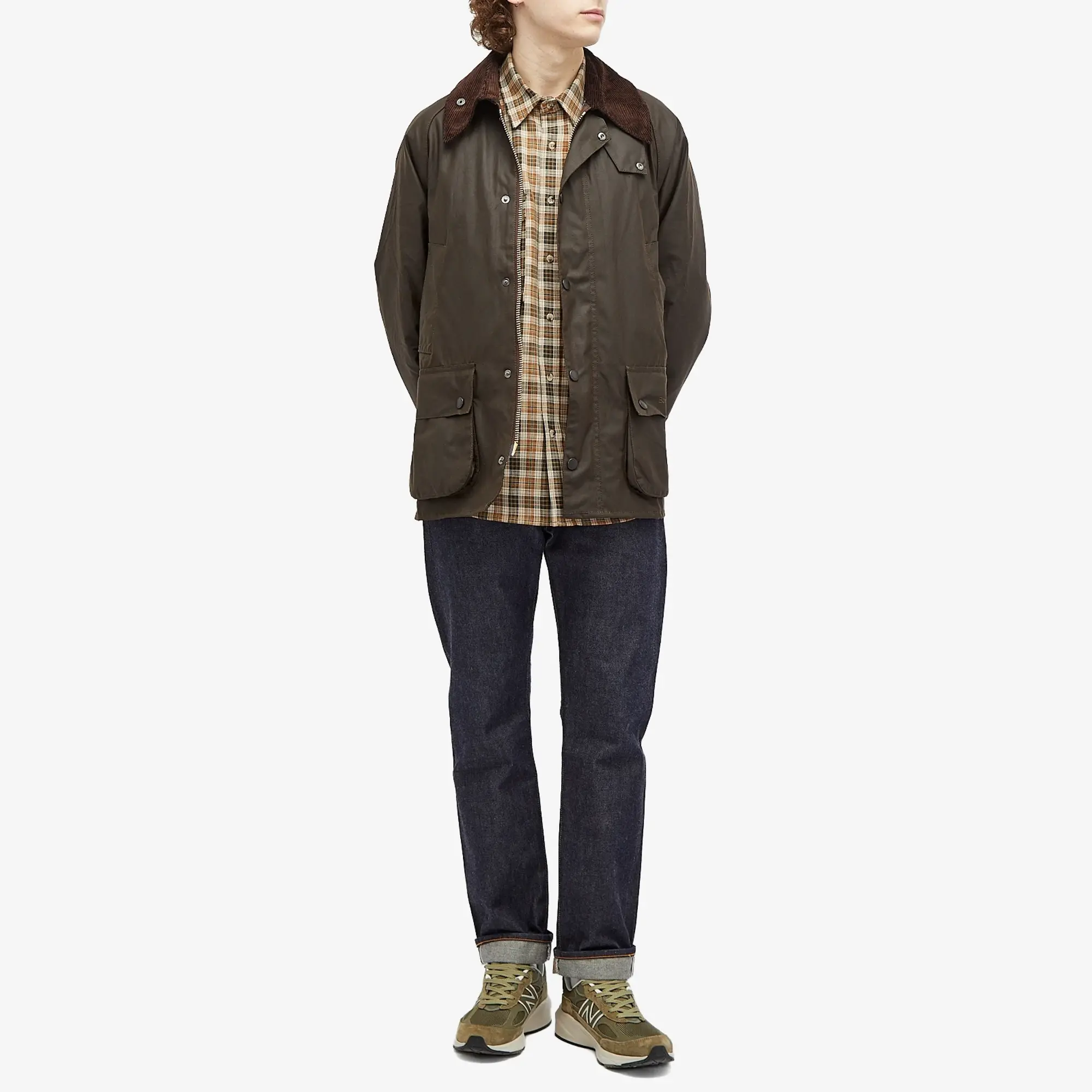 Barbour Men's Classic Bedale Wax Jacket Olive