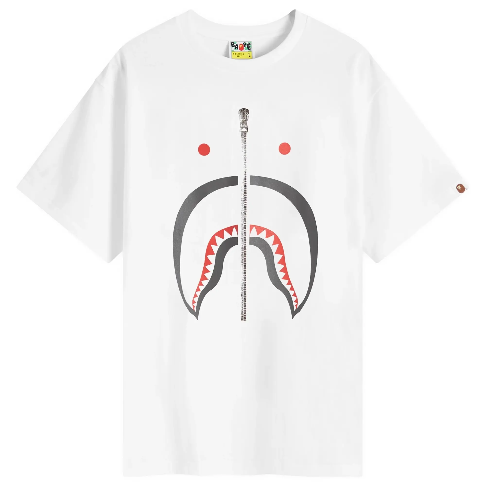 A Bathing Ape Men's Shark T-Shirt White