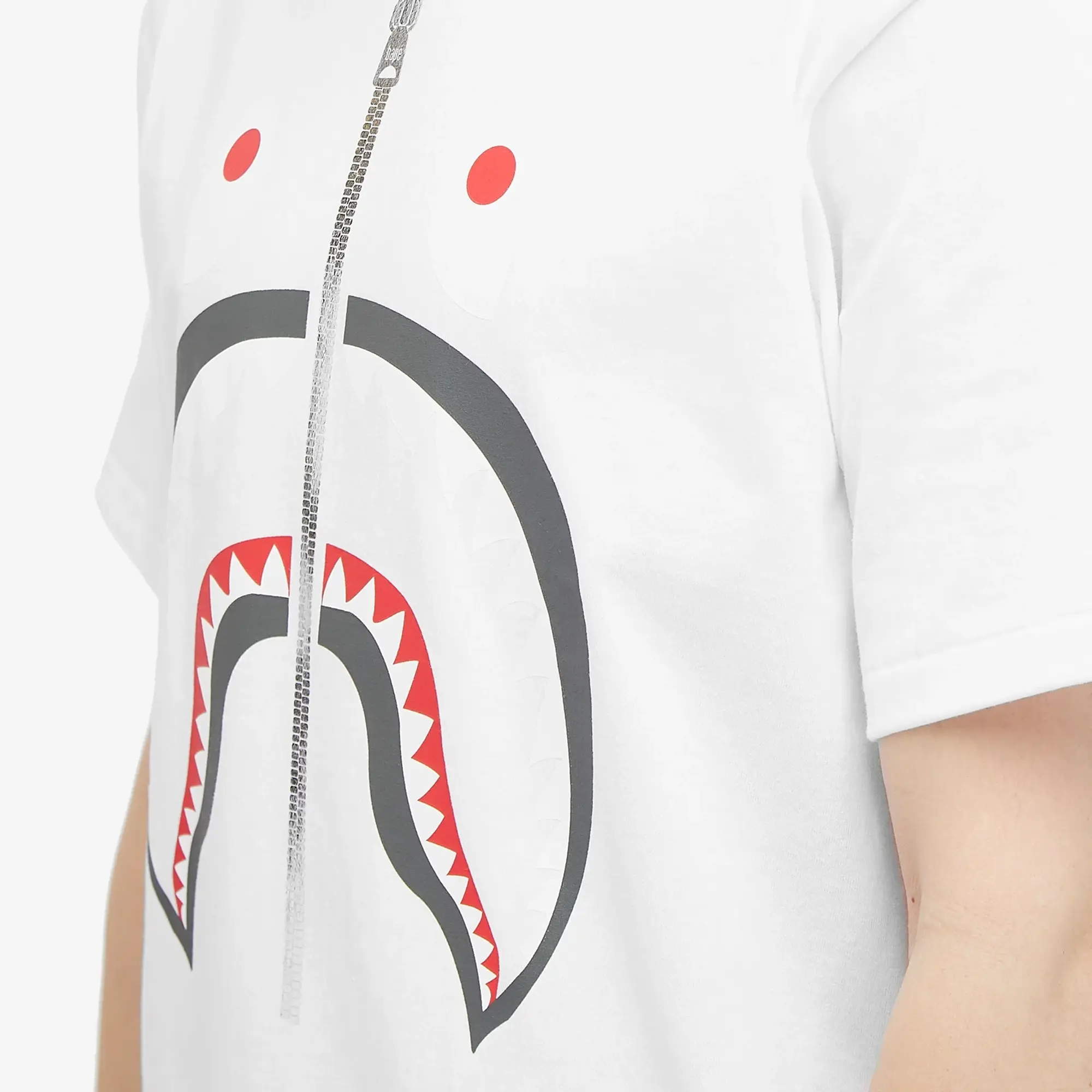 A Bathing Ape Men's Shark T-Shirt White