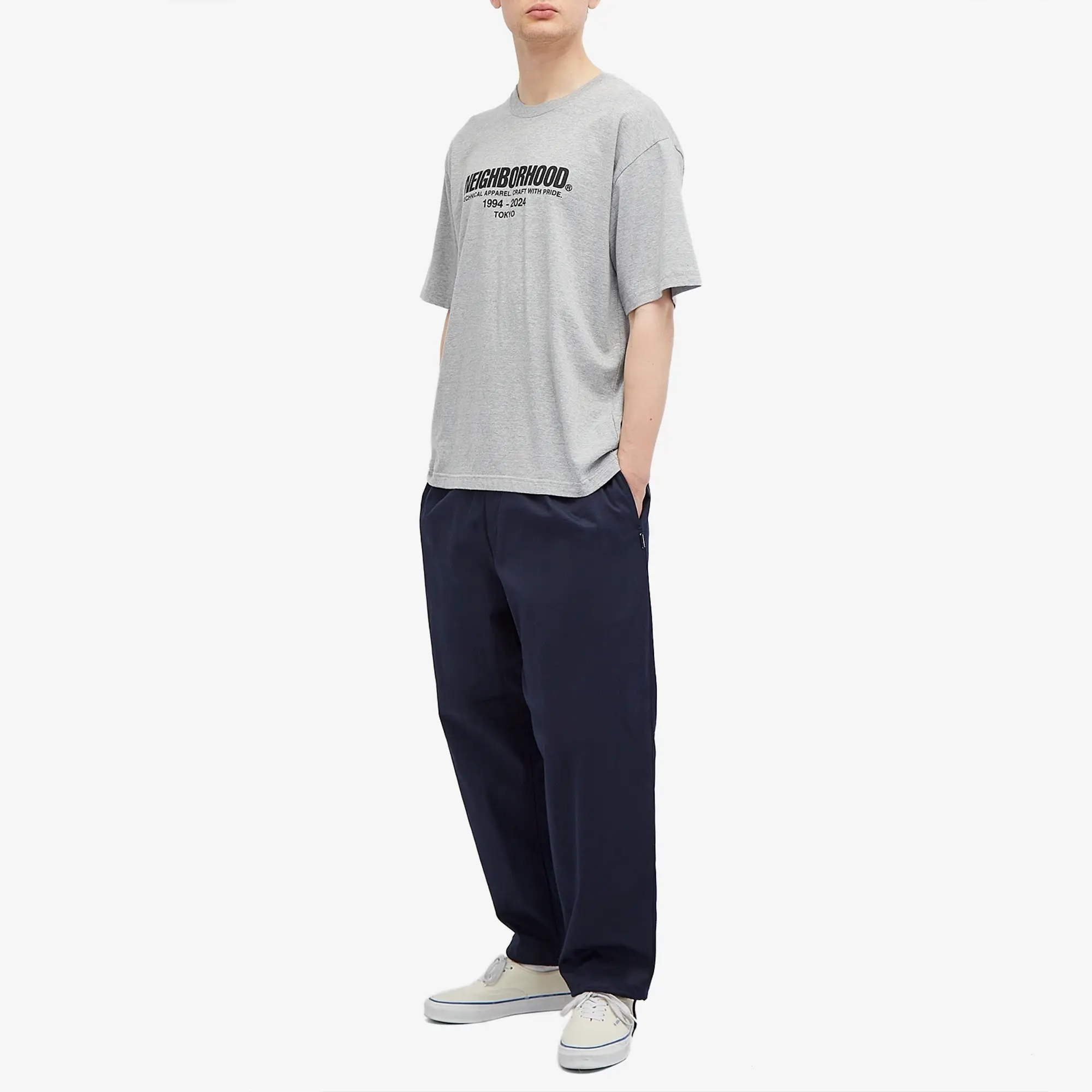 Neighborhood Men's 2 Printed T-Shirt Grey