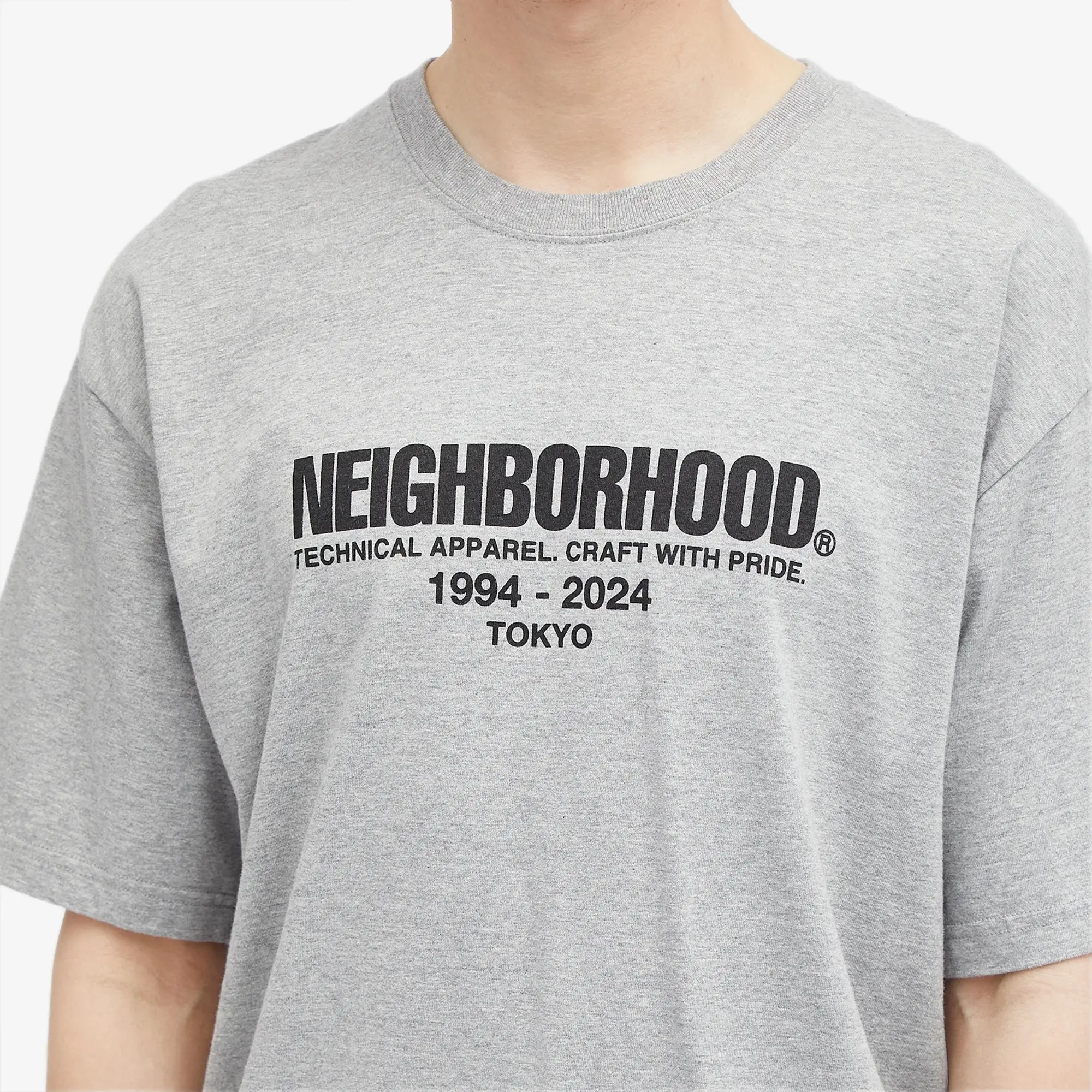 Neighborhood Men's 2 Printed T-Shirt Grey