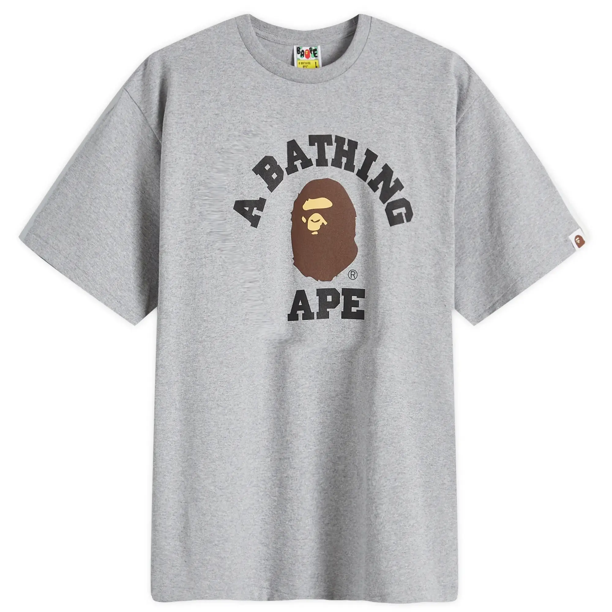 A Bathing Ape Men's College T-Shirt Grey