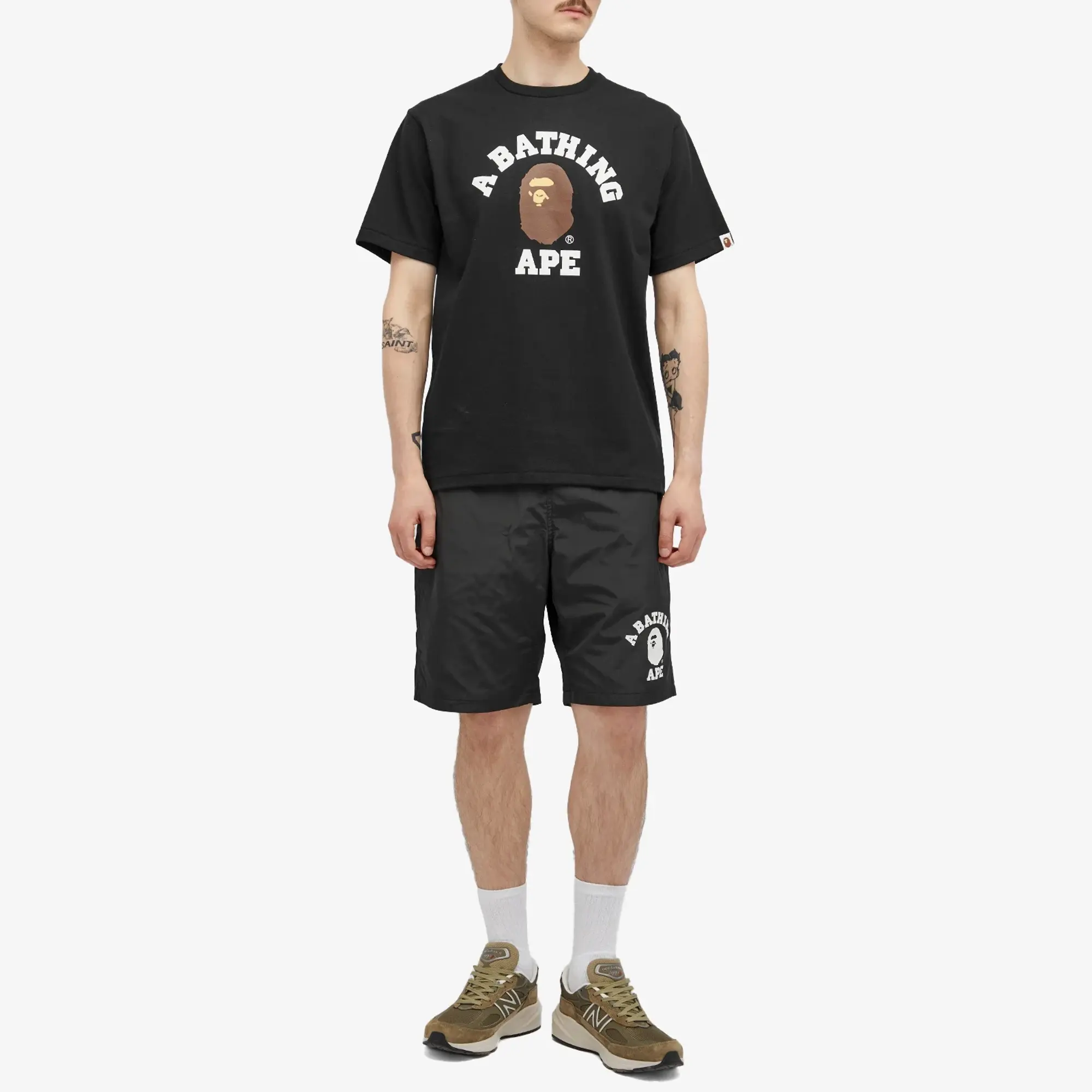 A Bathing Ape Men's College T-Shirt Black
