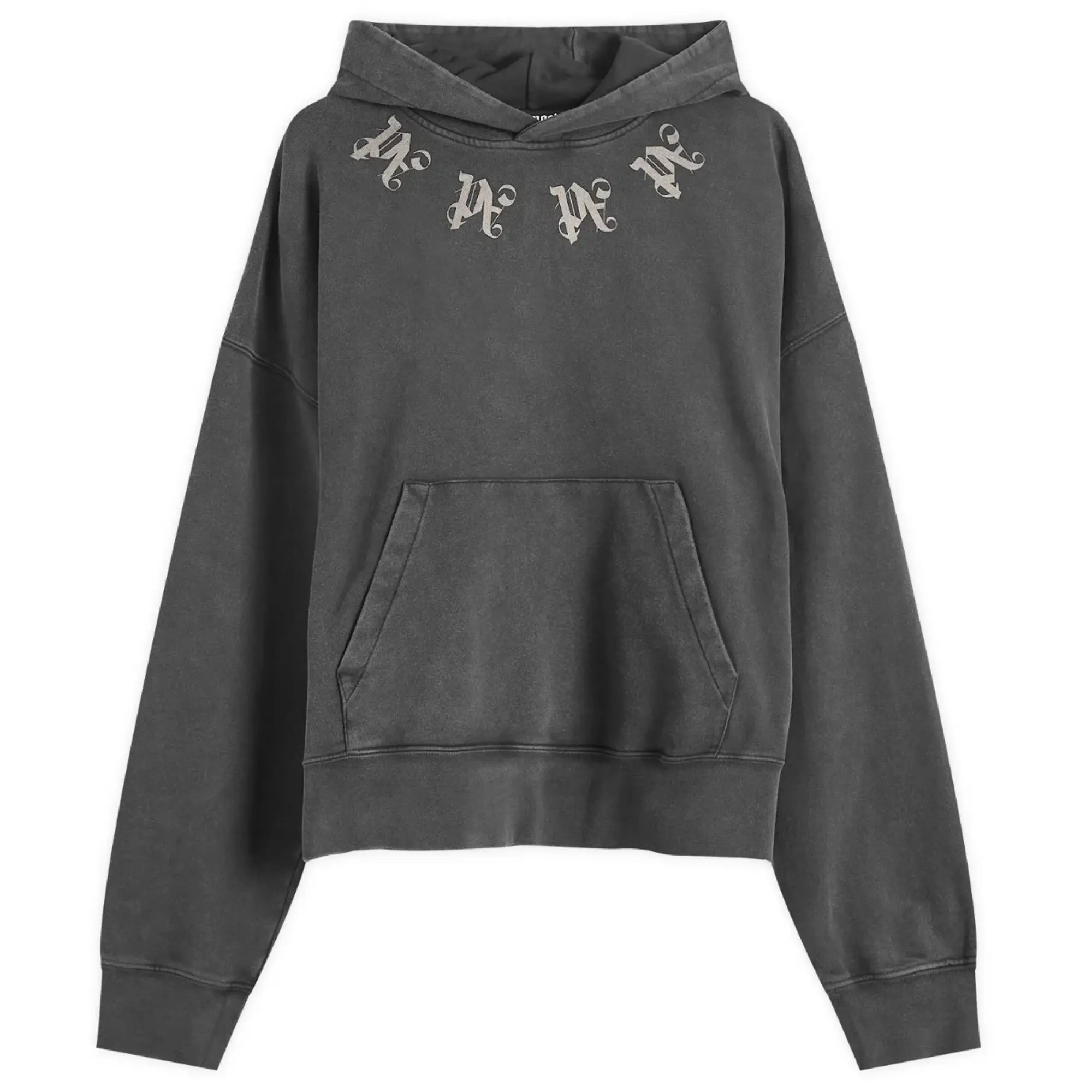 Palm Angels Men's Statement Monogram Popover Hoodie Black