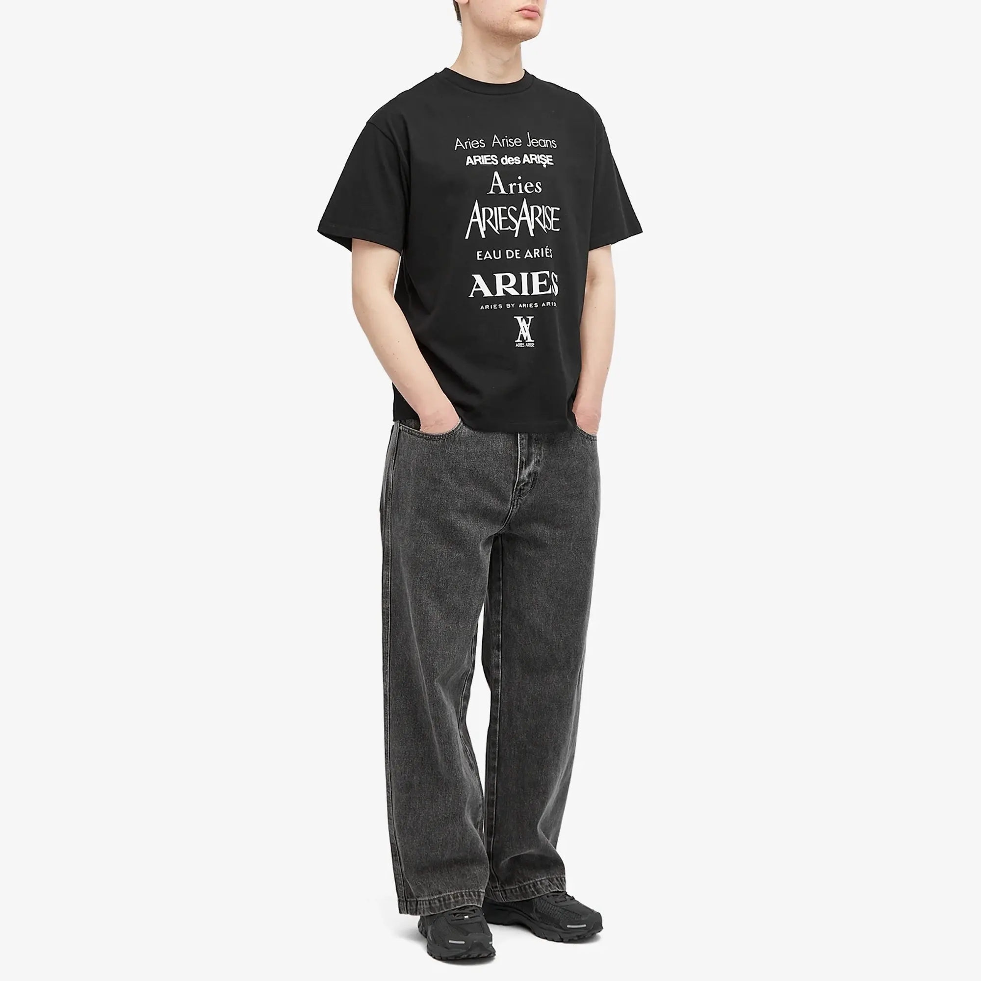 Aries Men's Perfume T-Shirt Black