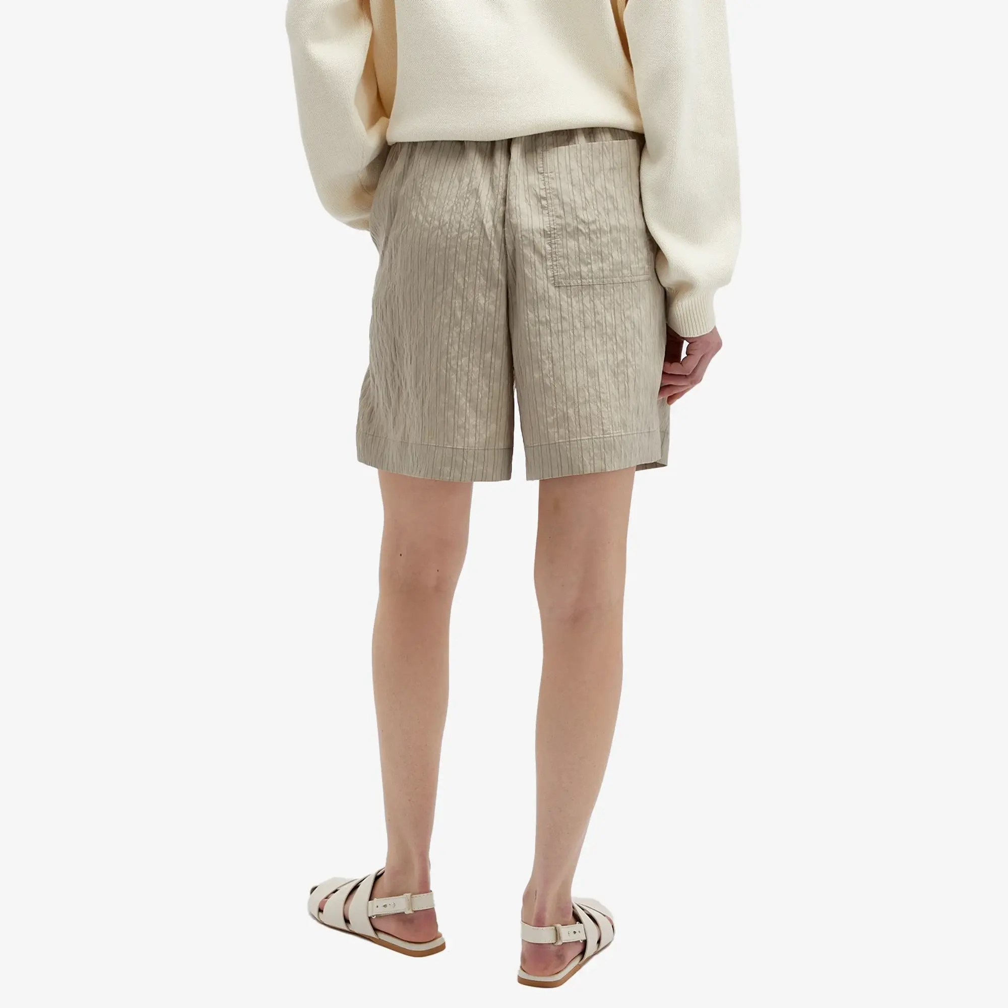Studio Nicholson Women's Tie Front Short Pebble And Black