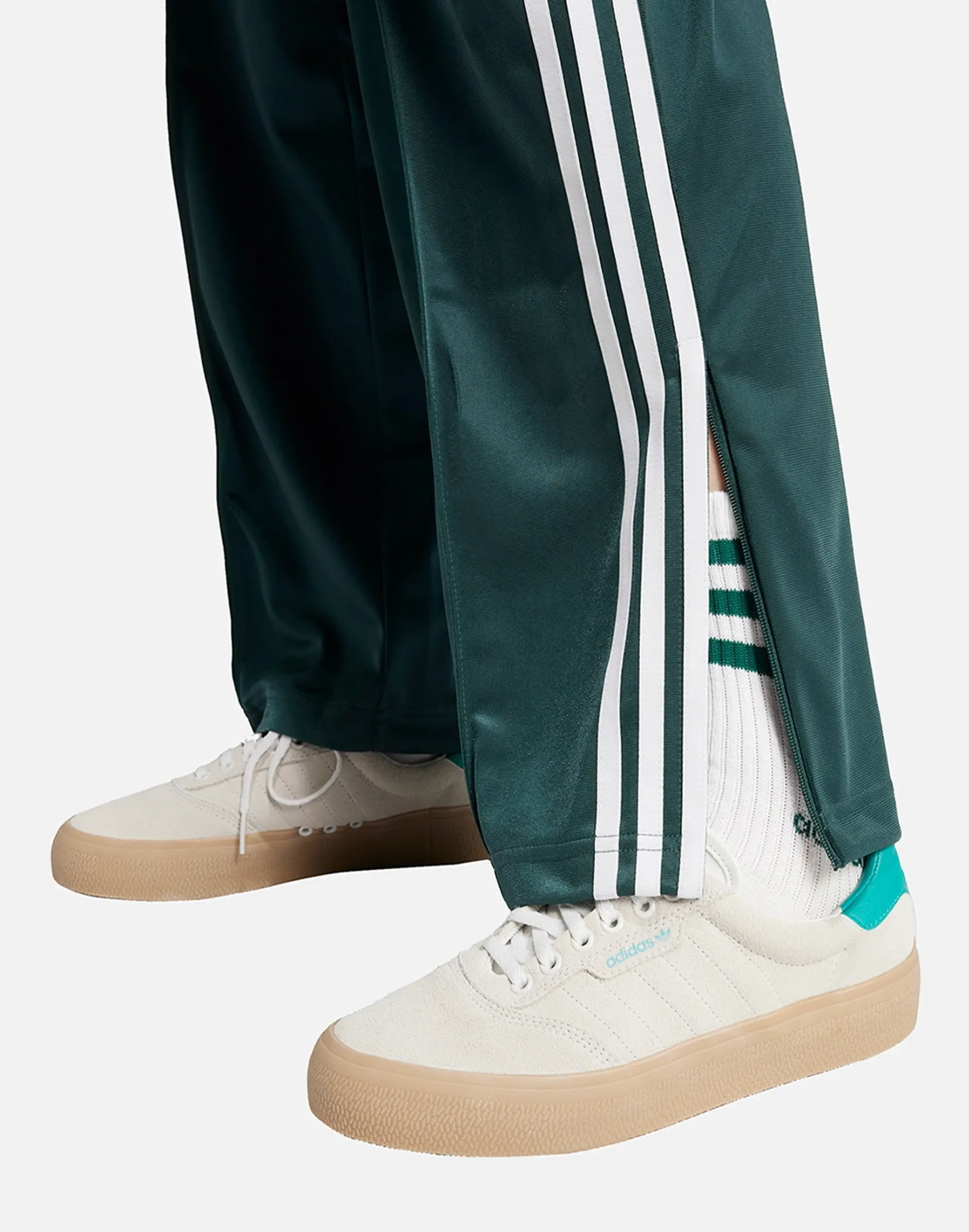 Women's Adidas Originals Firebird Track Pants in Green