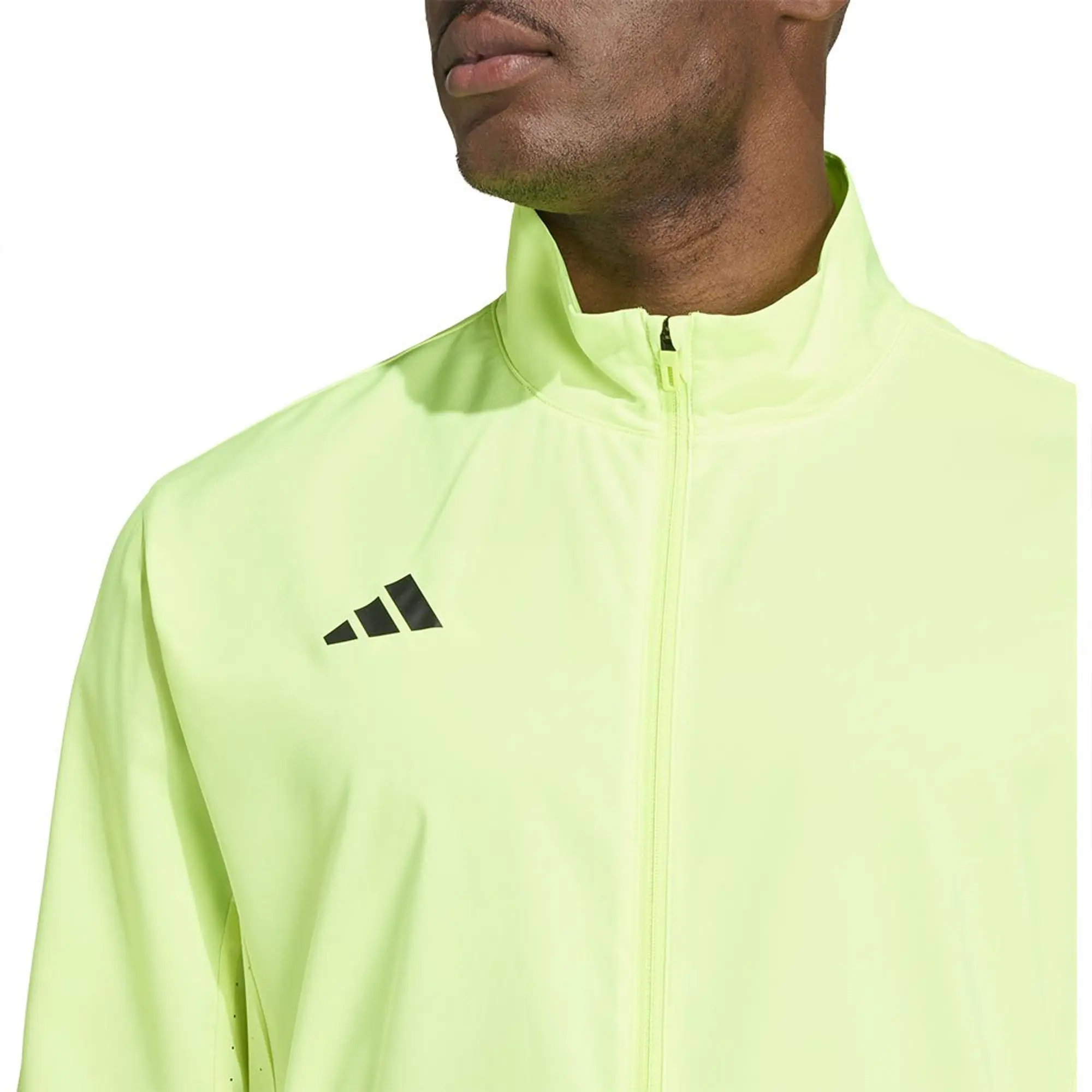 adidas Men's Adizero Essentials Running Jacket, Lucid Lemon