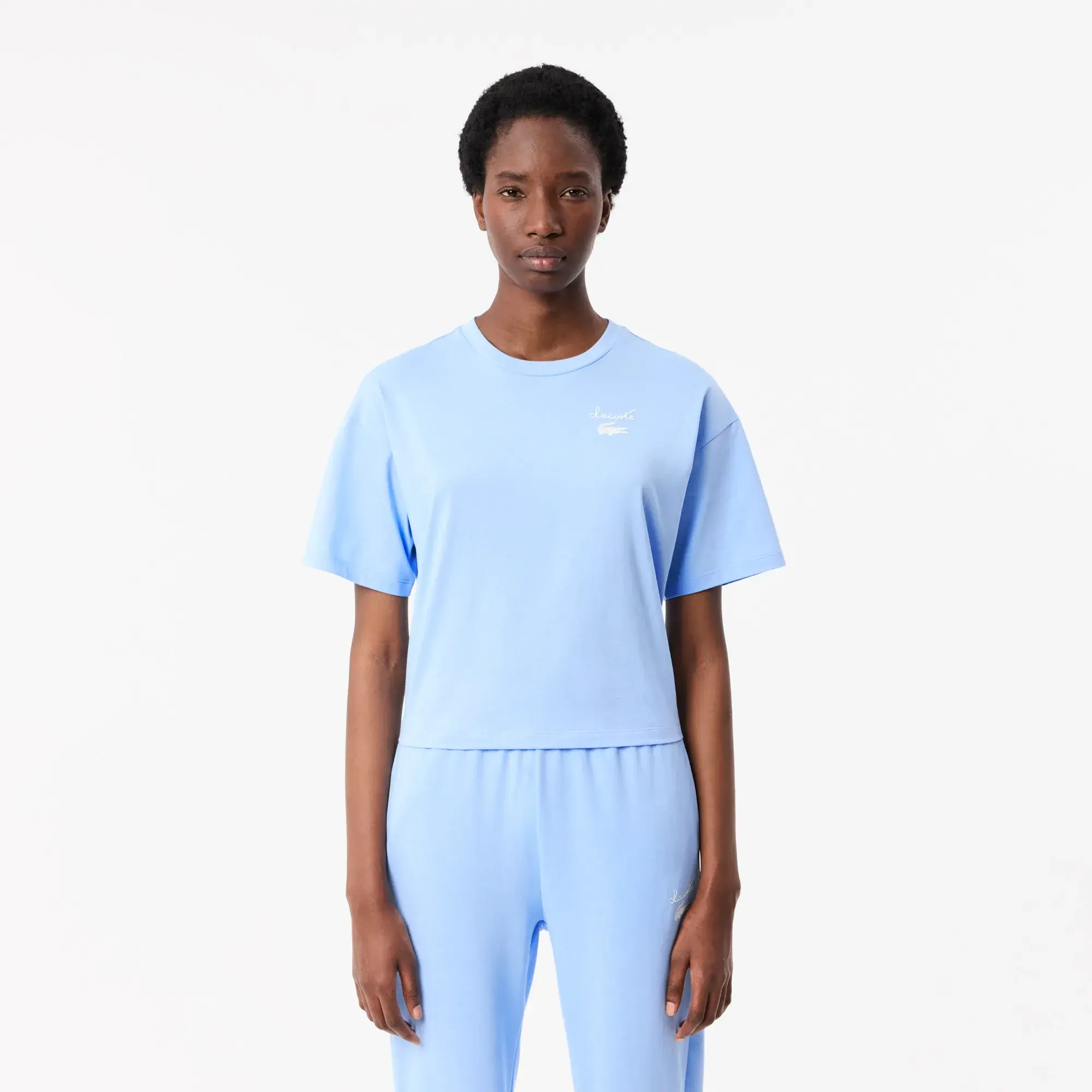 Lacoste Logo Jersey T-shirt - Pale Blue