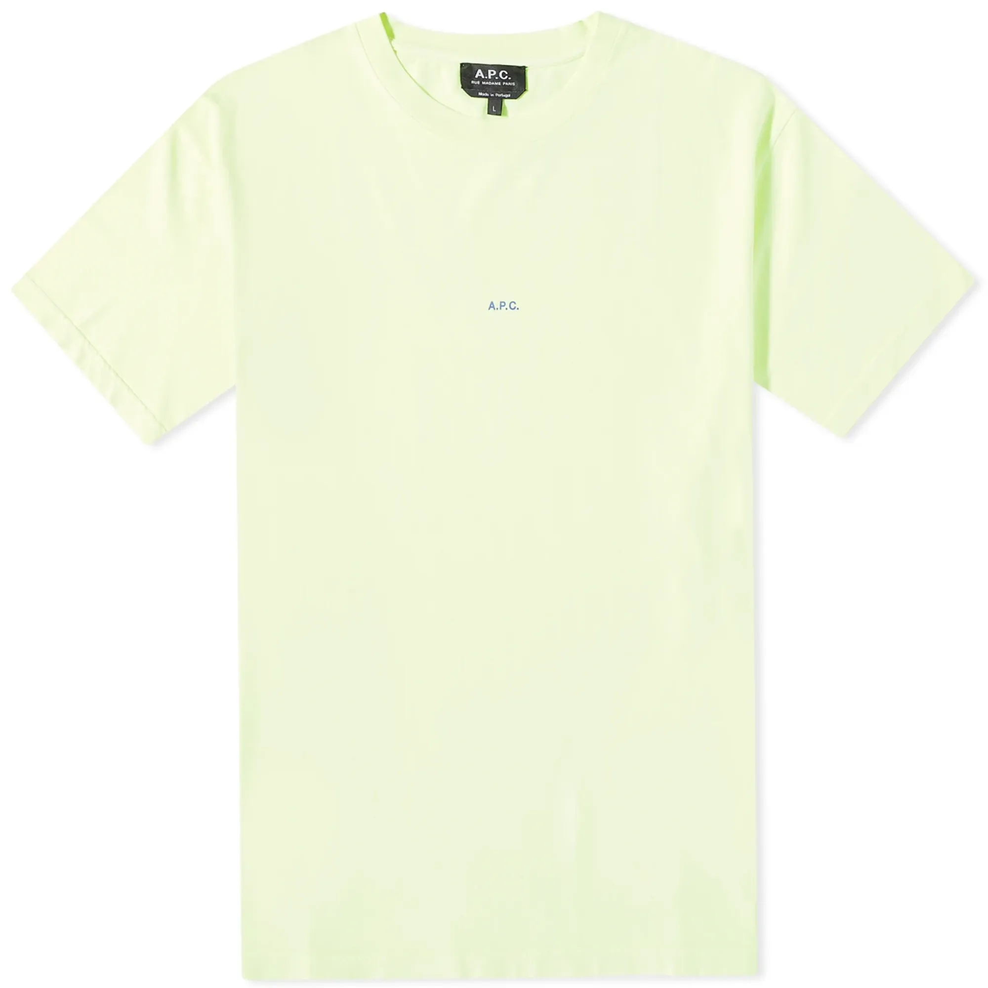 Asics A.P.C. Men's Kyle Fluo Logo Tee Neon Yellow