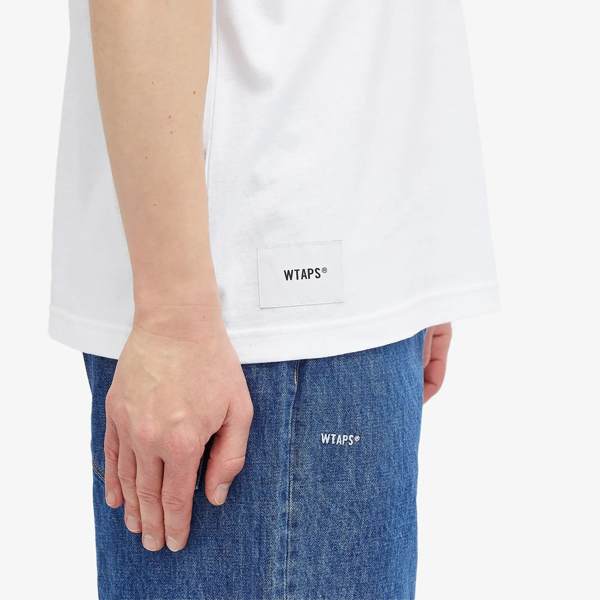 WTAPS Men's 27 Motif Printed T-Shirt White