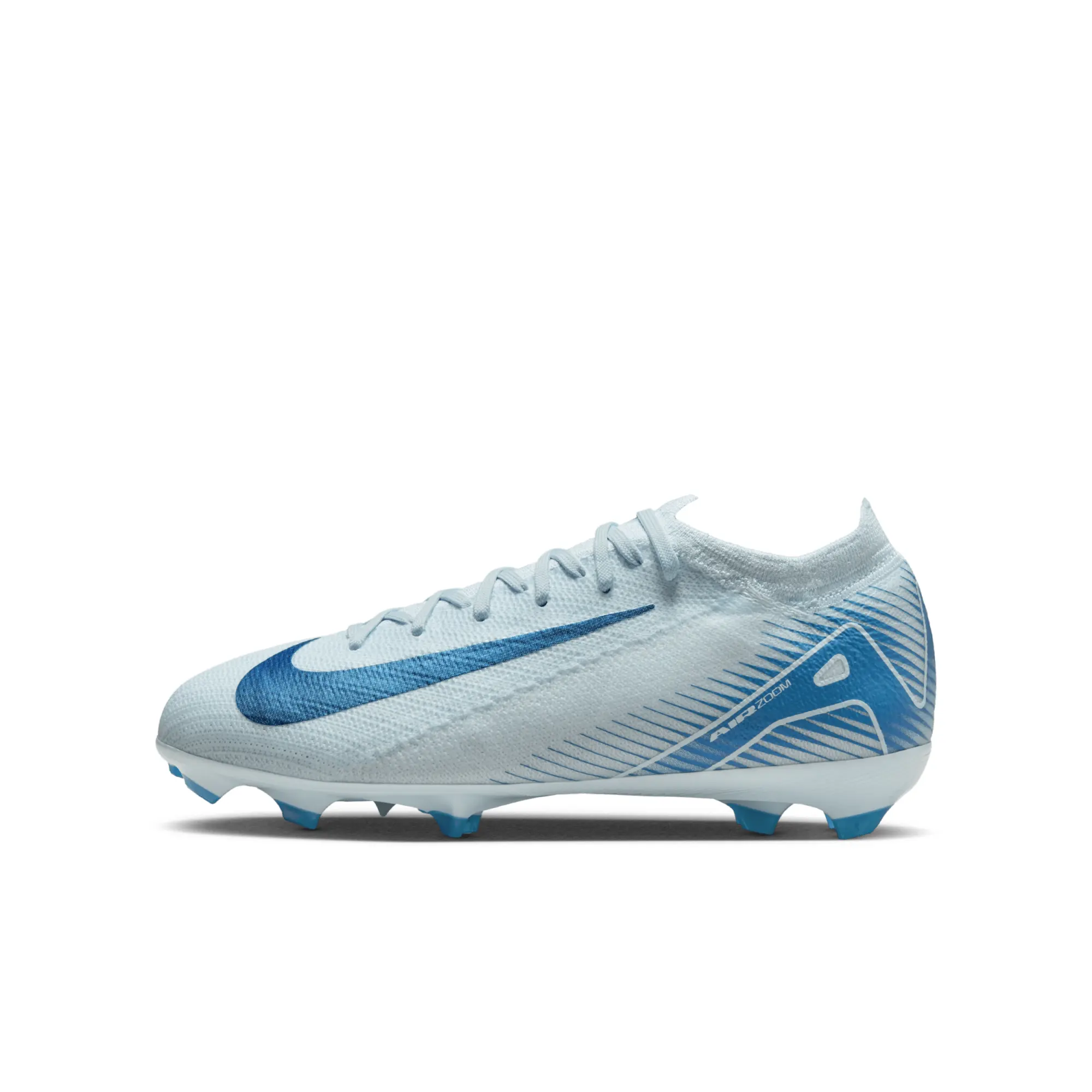 Nike football boots blue and white hotsell