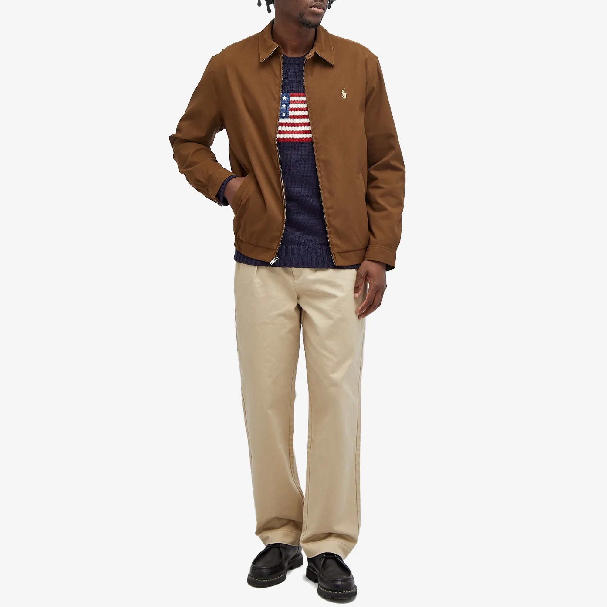 Polo Ralph Lauren BI-SWING WB-LINED-JACKET men's Jacket in Brown